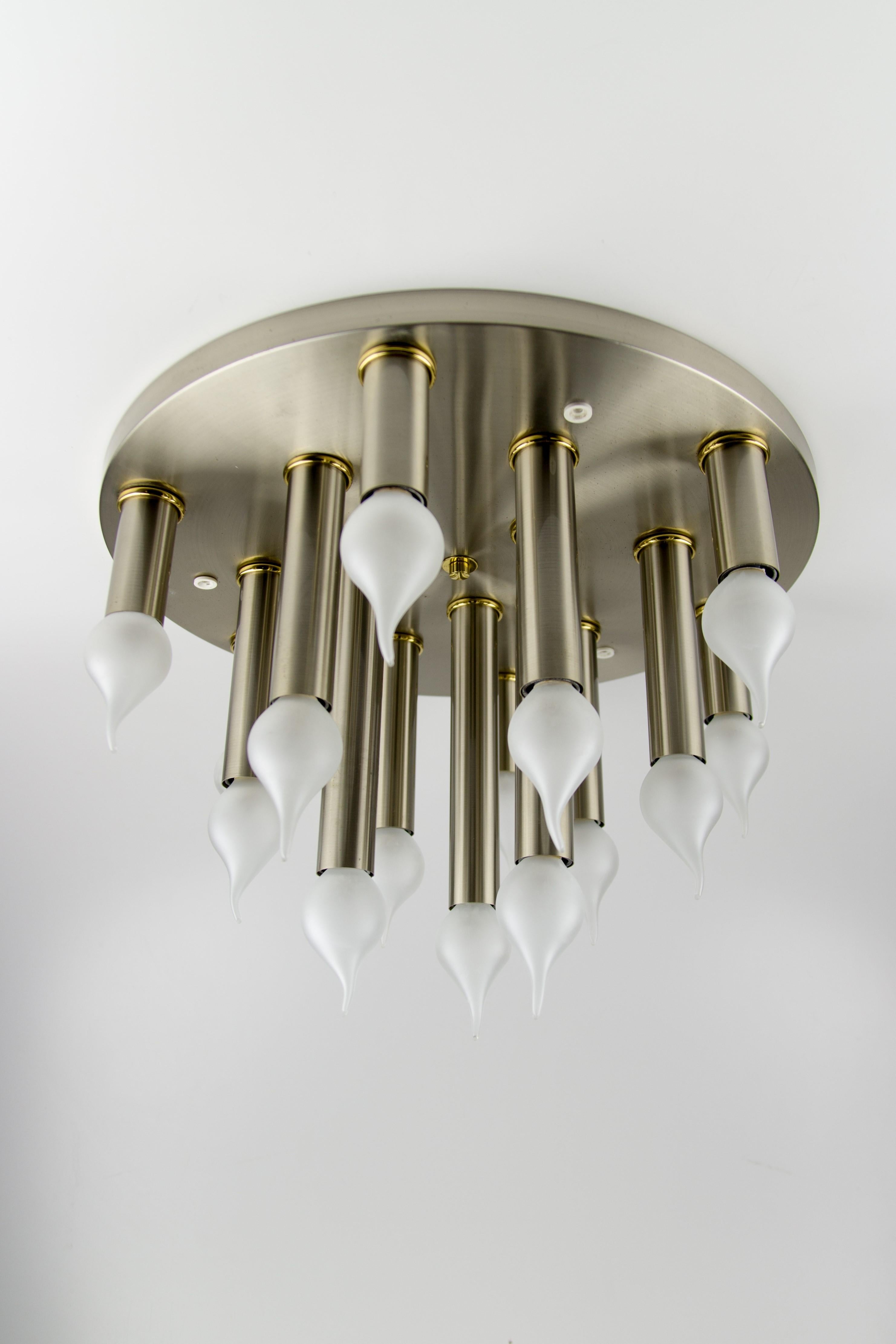 Plafonnier à quinze lumières The Moderns Modernity de Sölken Leuchten, années 1970 en vente 13