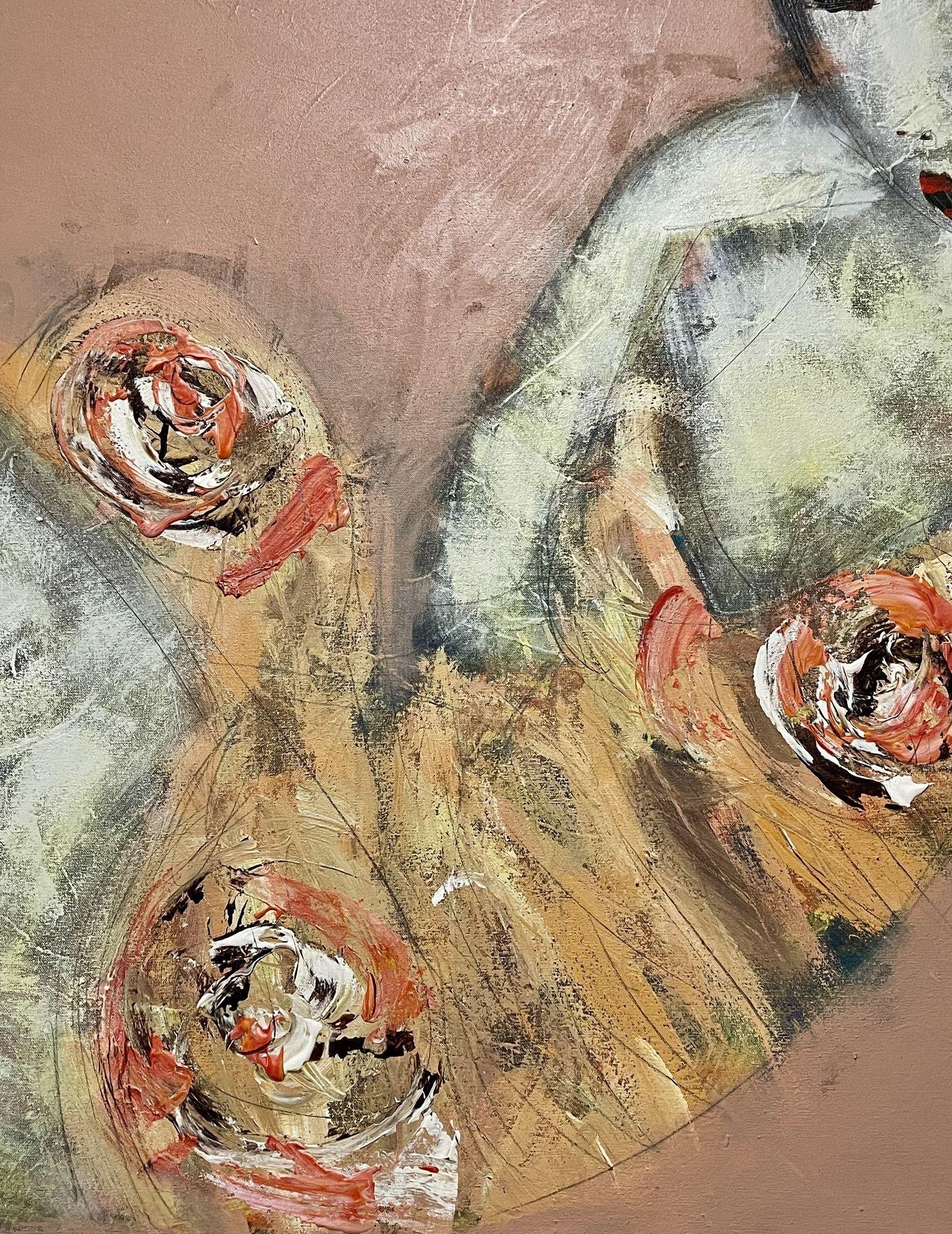 Quadro Figurativo della metà del secolo scorso, Orientale, Uno di una coppia, Firmato in vendita 3