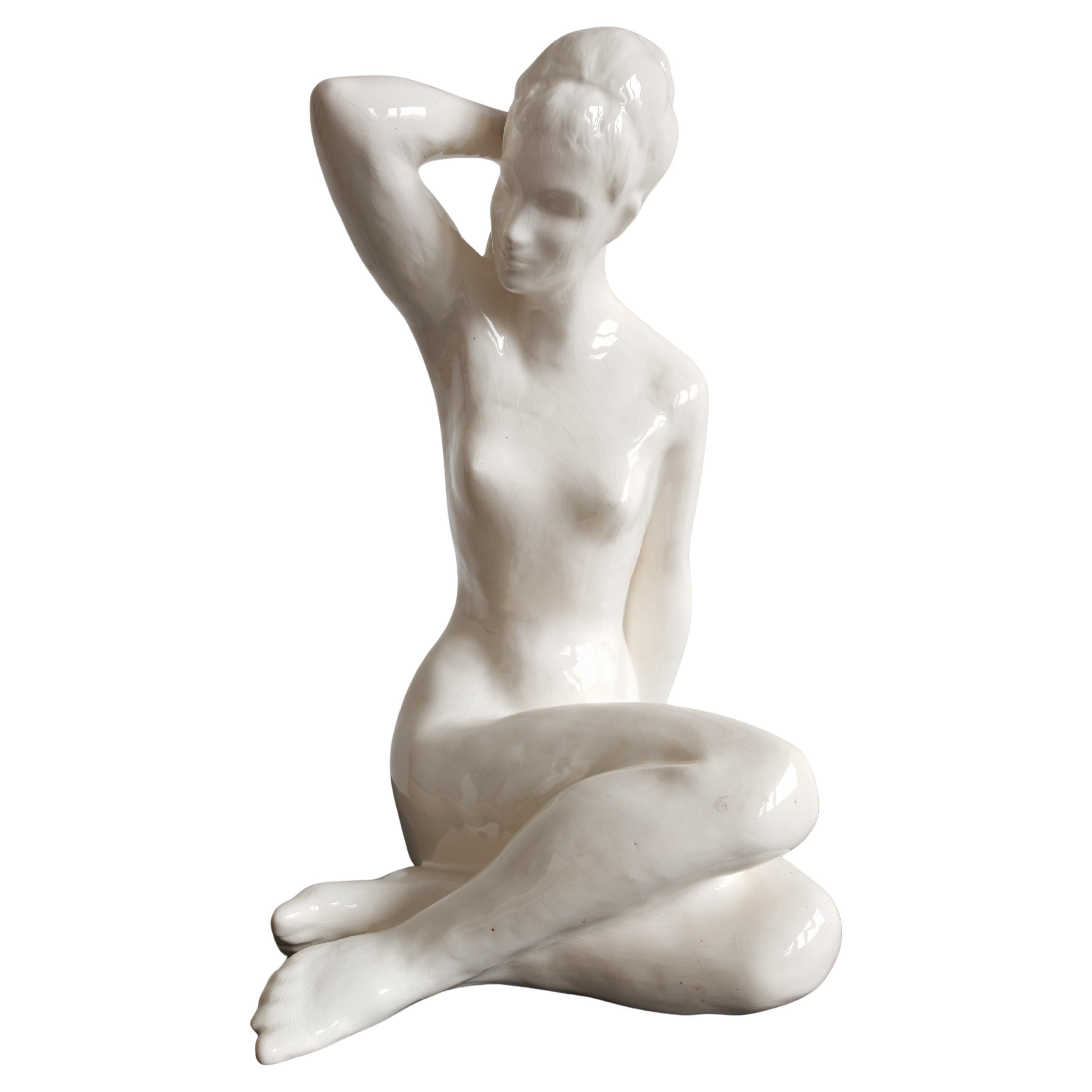 Mid Century Modern Figure of a Female Nude by Bohumil Kokrda