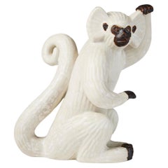 Mid-Century Modern Figurine by Gunnar Nylund of a Gibbon Ape, Rörstrand 1950s