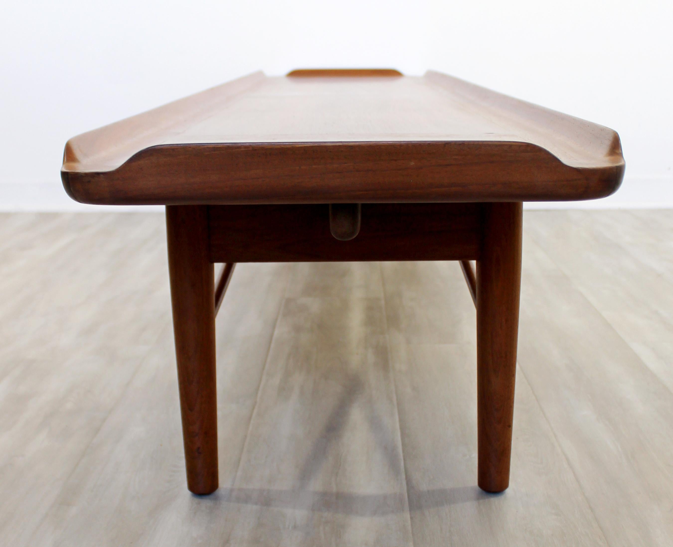Mid-Century Modern Finn Juhl for Baker Model 406 Coffee Table Bench Seat, 1950s 1