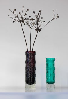 Jarrones de cristal finlandeses modernos de mediados de siglo, de Tamara Aladin para Riihimäan Lasi