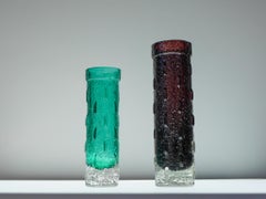 Mid-century modern Finnish Glass Vases by Tamara Aladin for Riihimäan Lasi