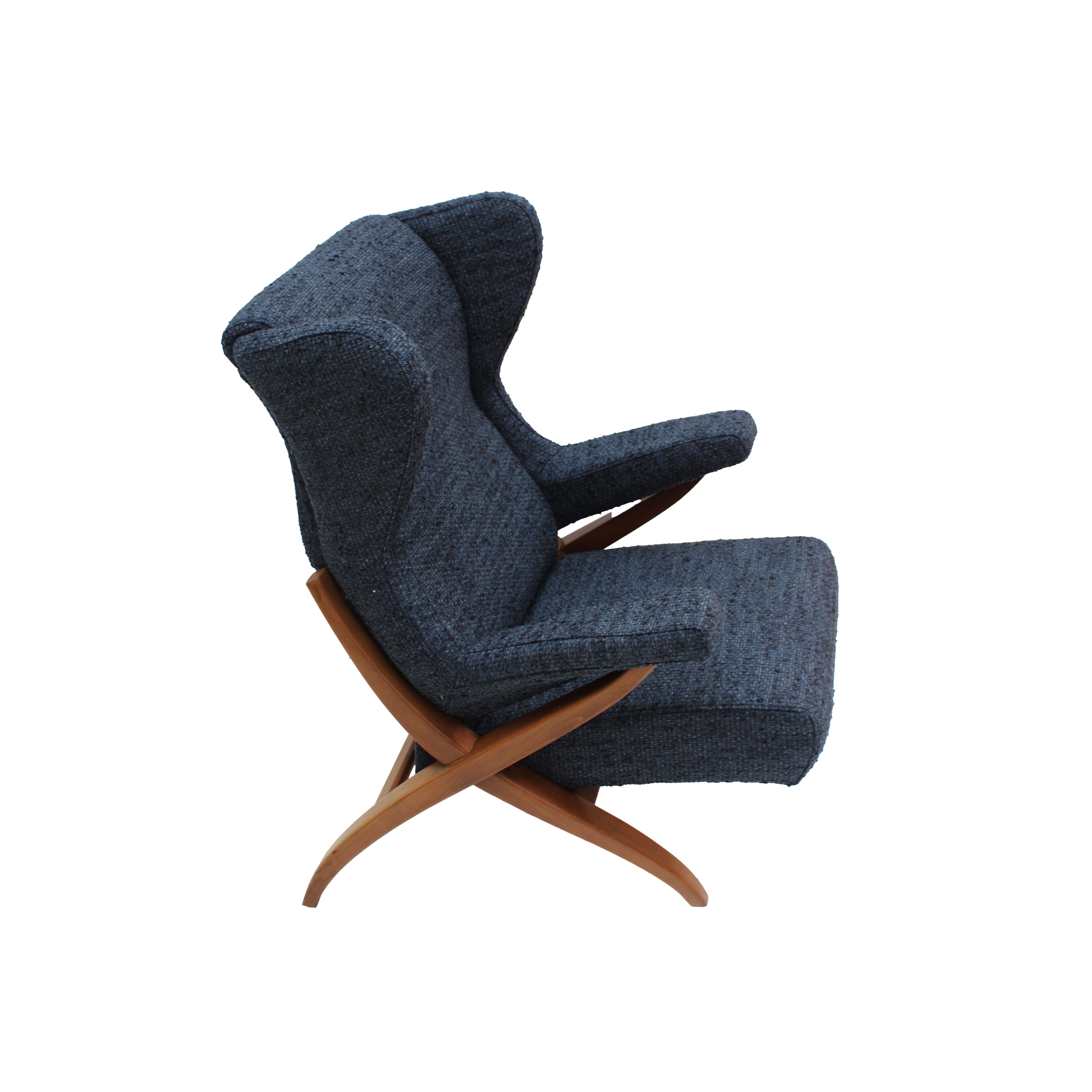 Mid Century Modern Fiorenza Italian Armchairs Designed By Franco Albini, 1950 For Sale 4