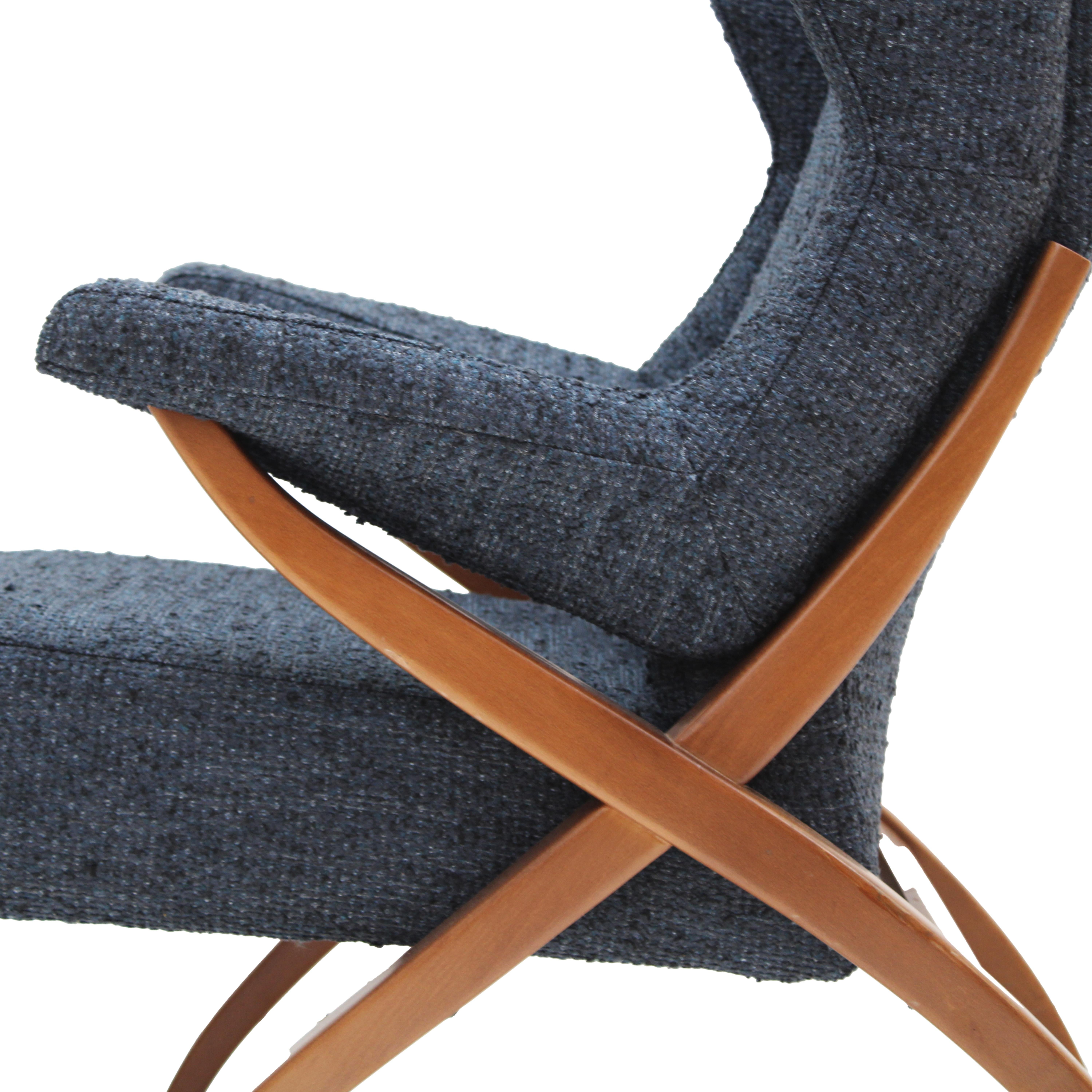 Mid Century Modern Fiorenza Italian Armchairs Designed By Franco Albini, 1950 For Sale 6