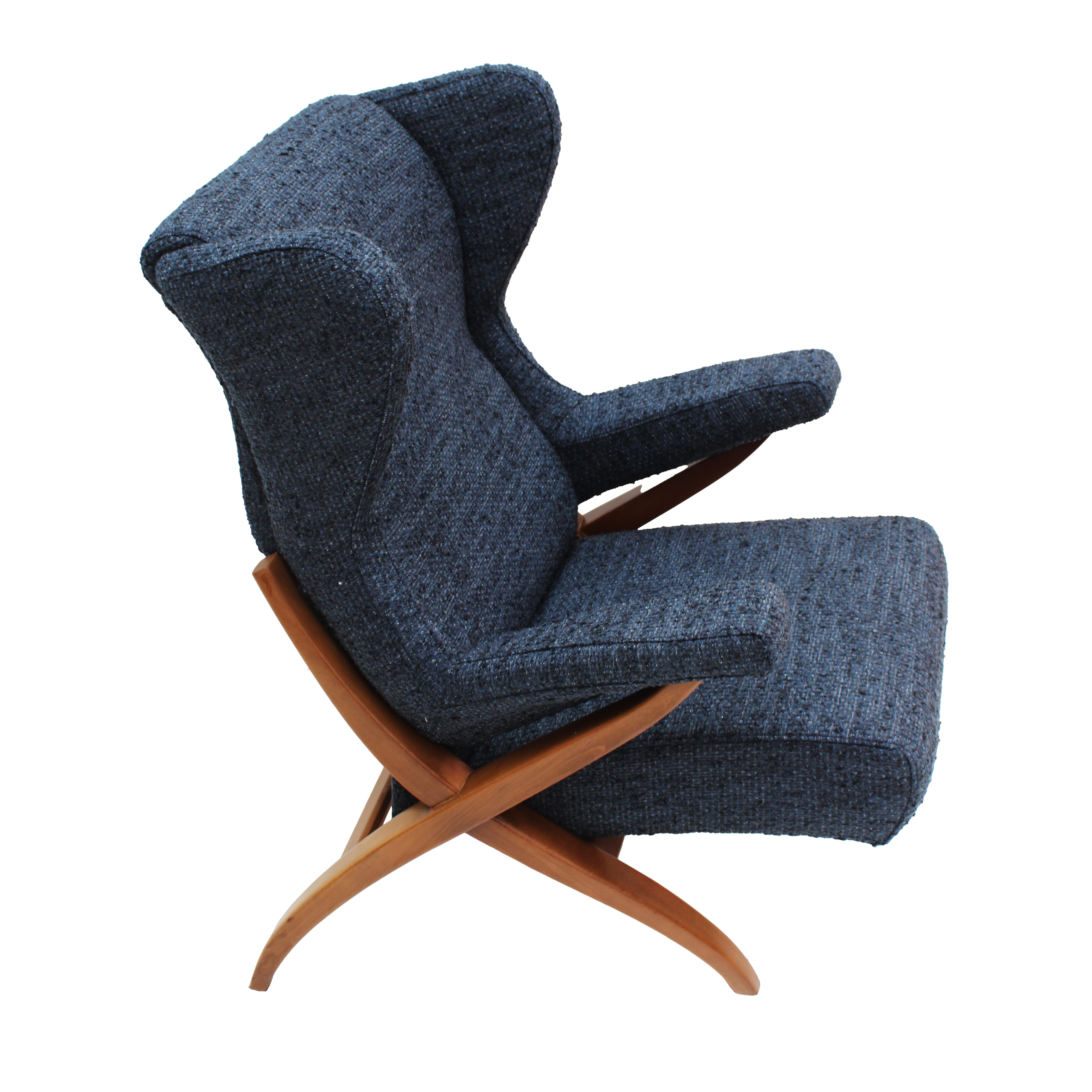 Mid Century Modern Fiorenza Italian Armchairs Designed By Franco Albini, 1950 For Sale 2