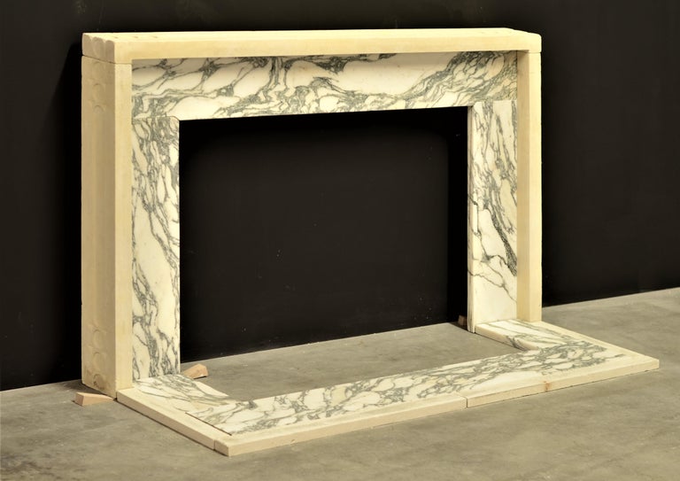 MidCentury Modern Fireplace / Fire Surround For Sale at 1stDibs