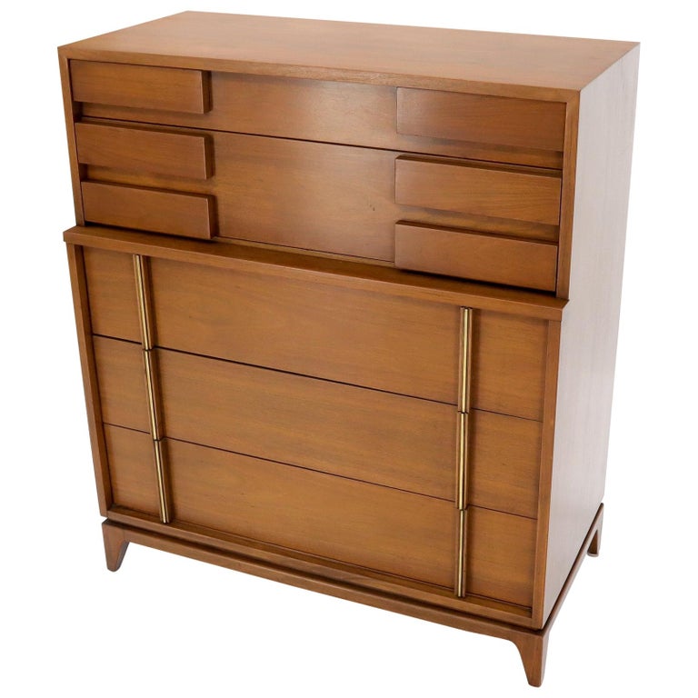 Five Drawers High Chest Dresser, Century Modern Furniture Dresser