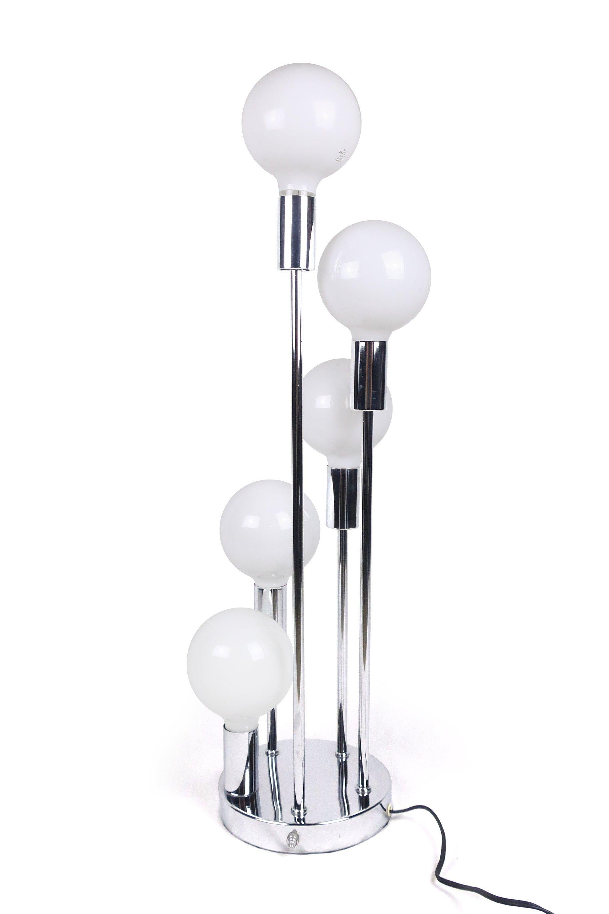 Mid-Century Modern Five Globe Table Lamp 3