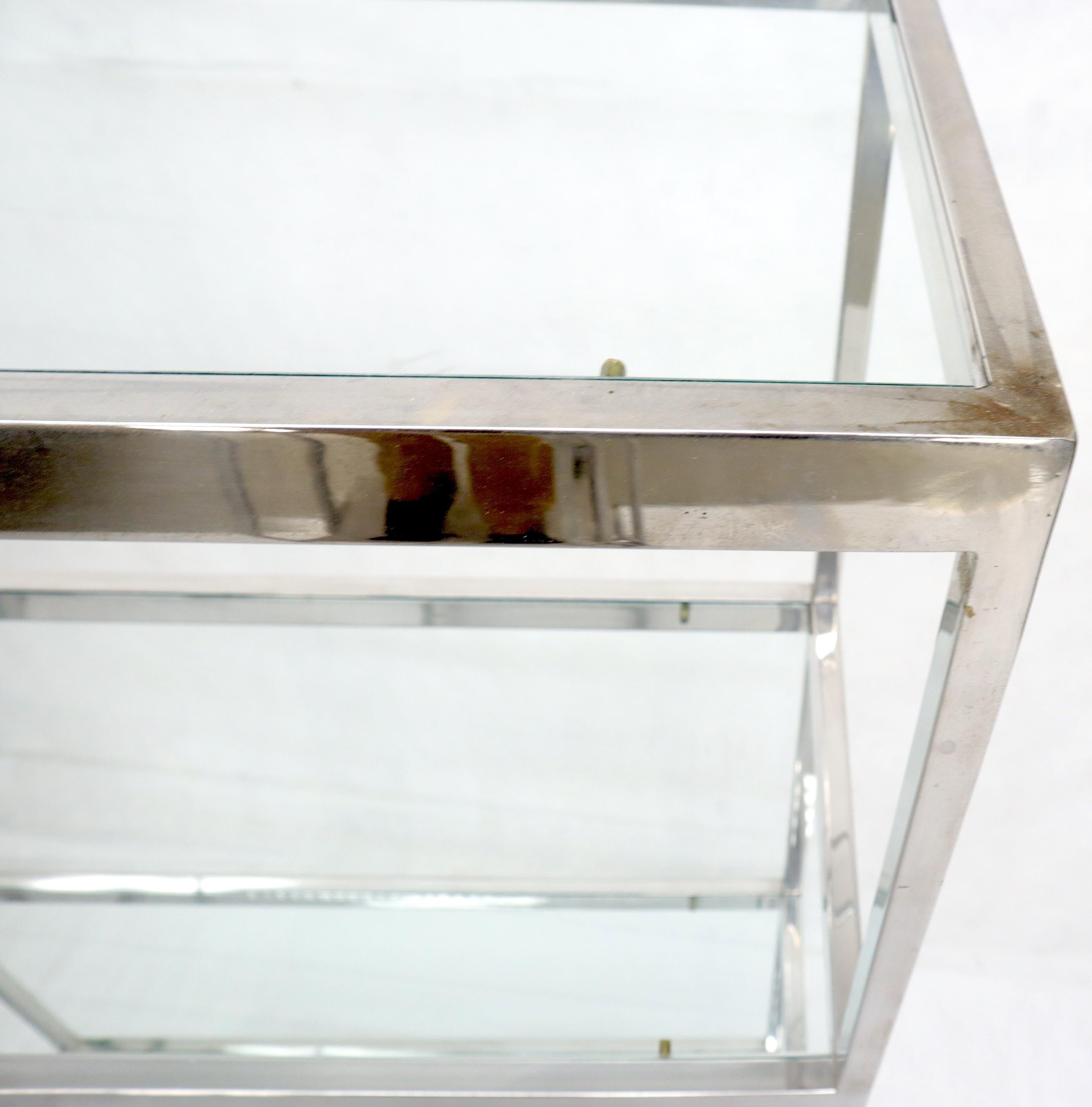glass chrome shelf