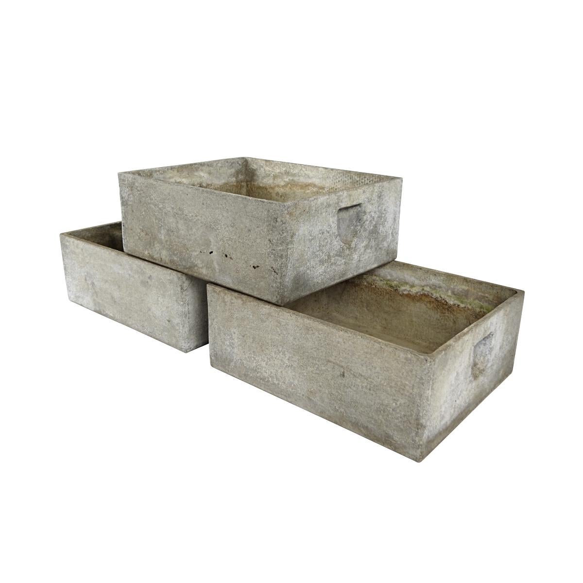 Cement Mid-Century Modern Flat Planter by Willy Guhl for Eternit For Sale