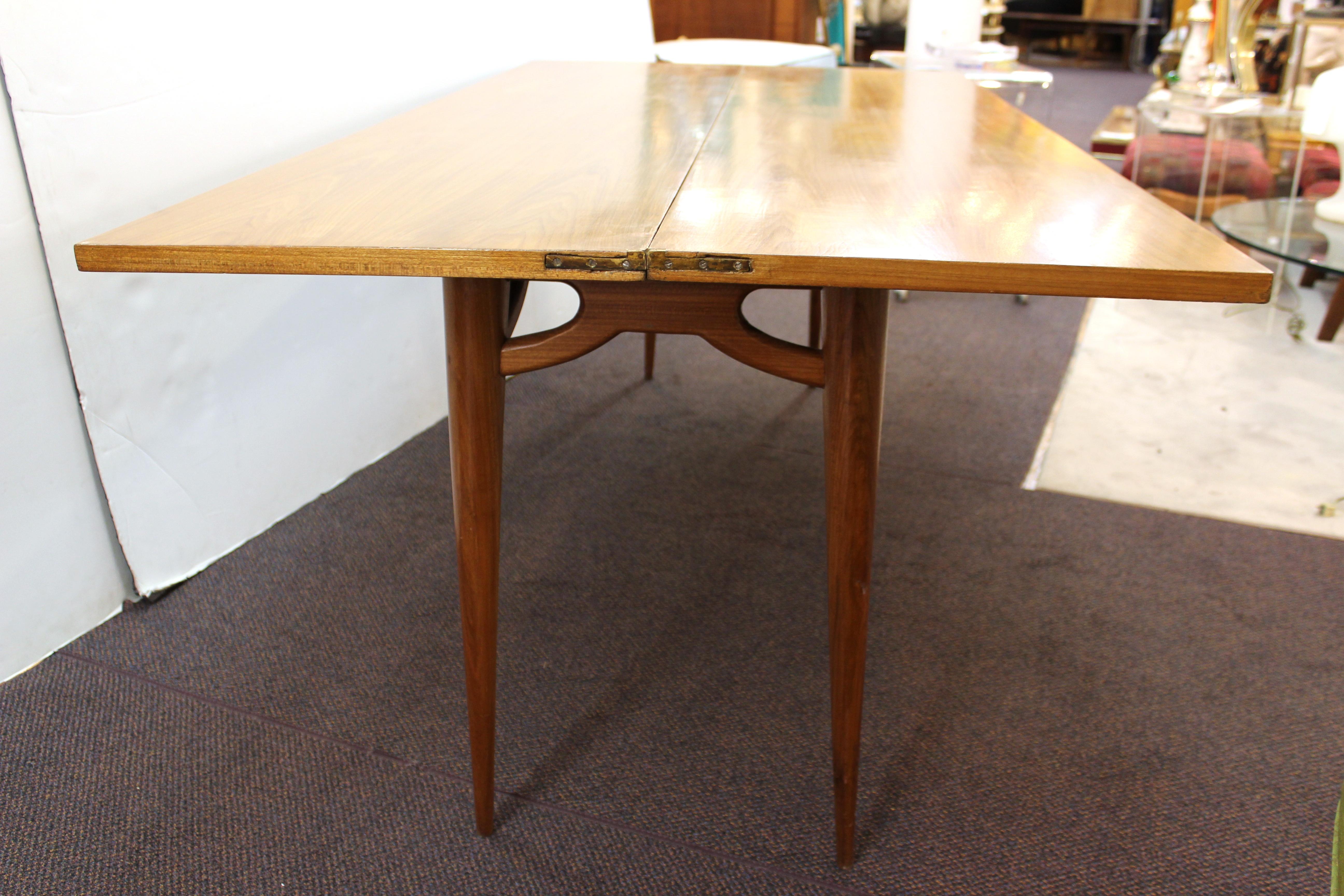 Mid-Century Modern Flip-Top Table Attributed to Edward Wormley 8