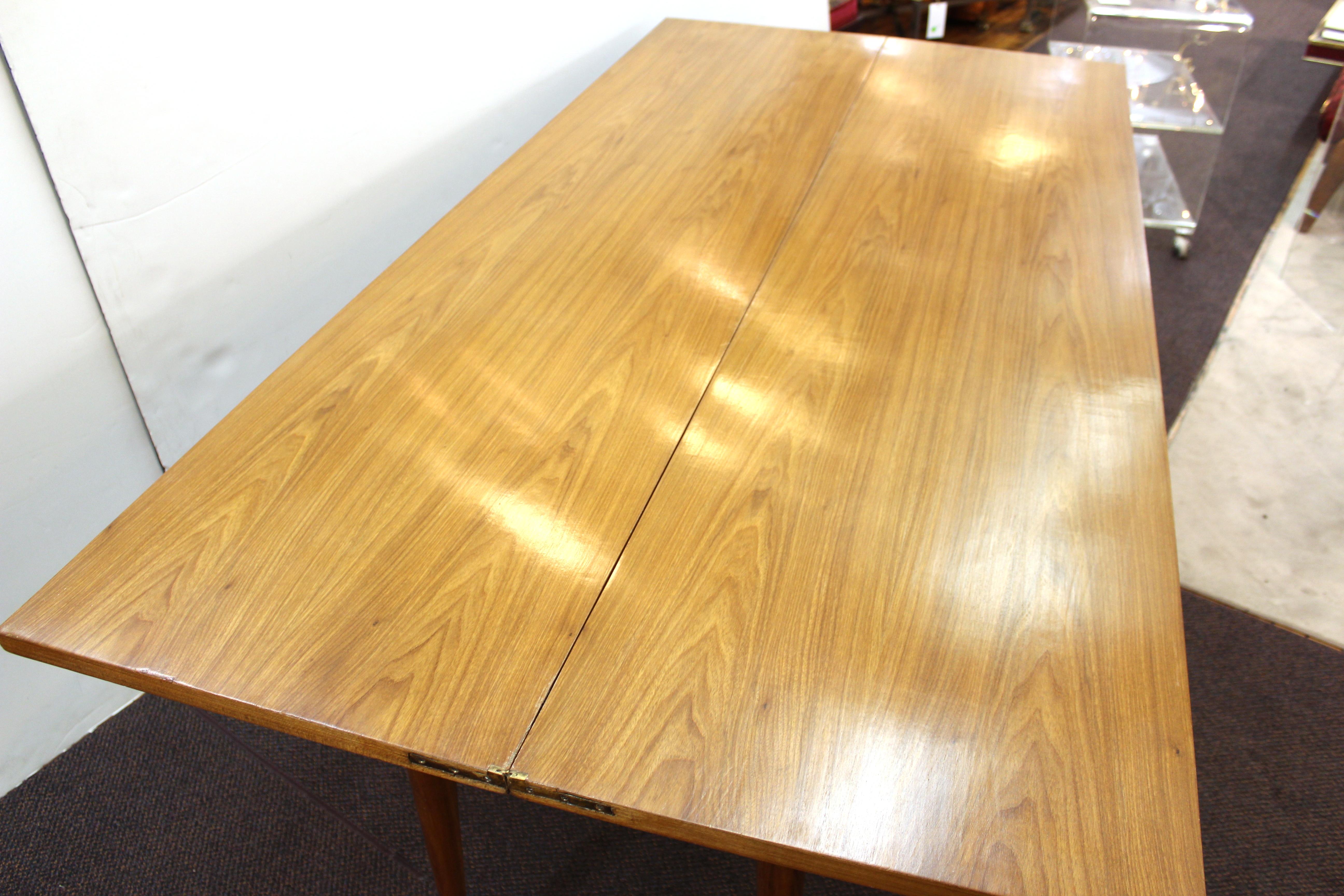 Mid-Century Modern Flip-Top Table Attributed to Edward Wormley 9