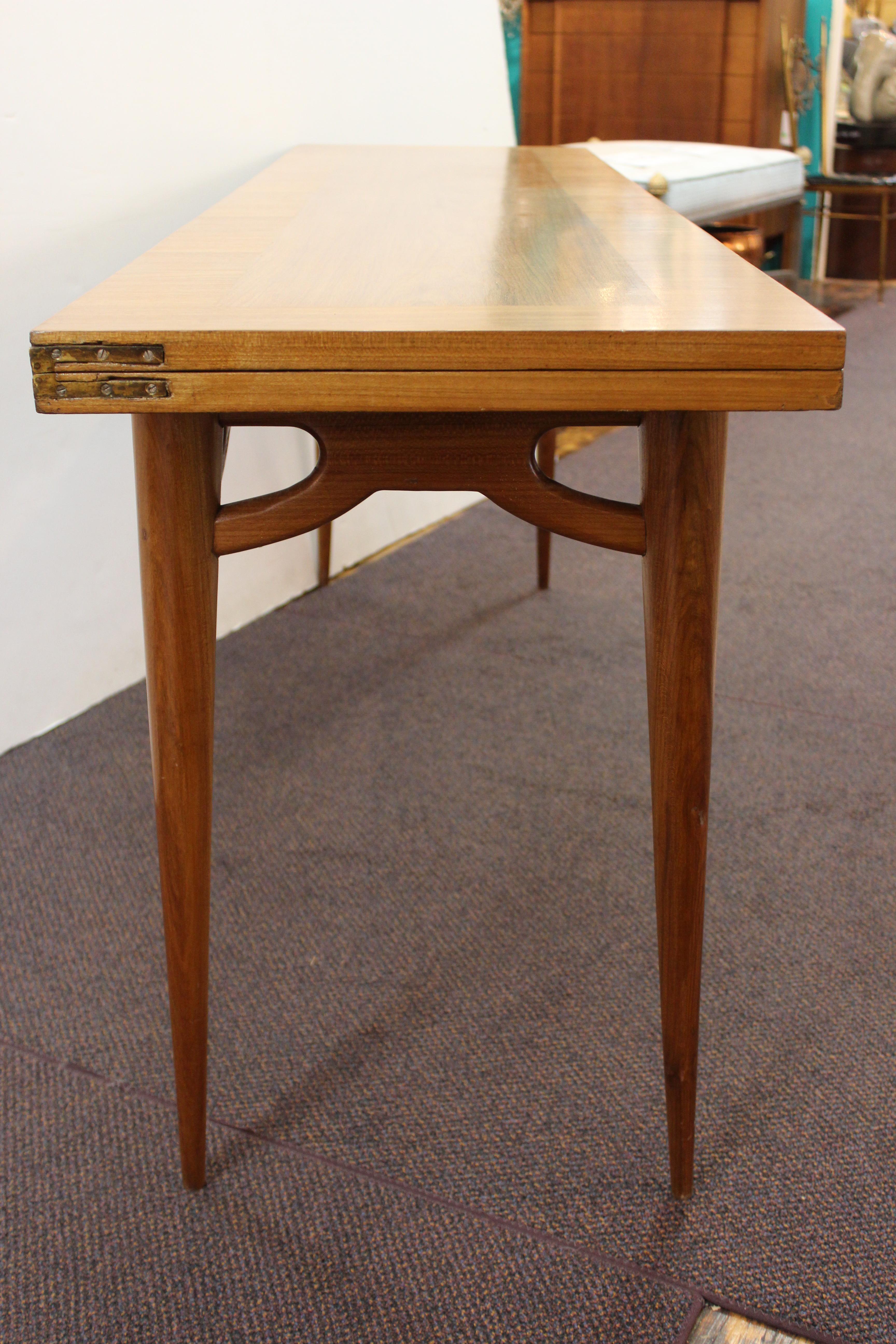 American Mid-Century Modern Flip-Top Table Attributed to Edward Wormley