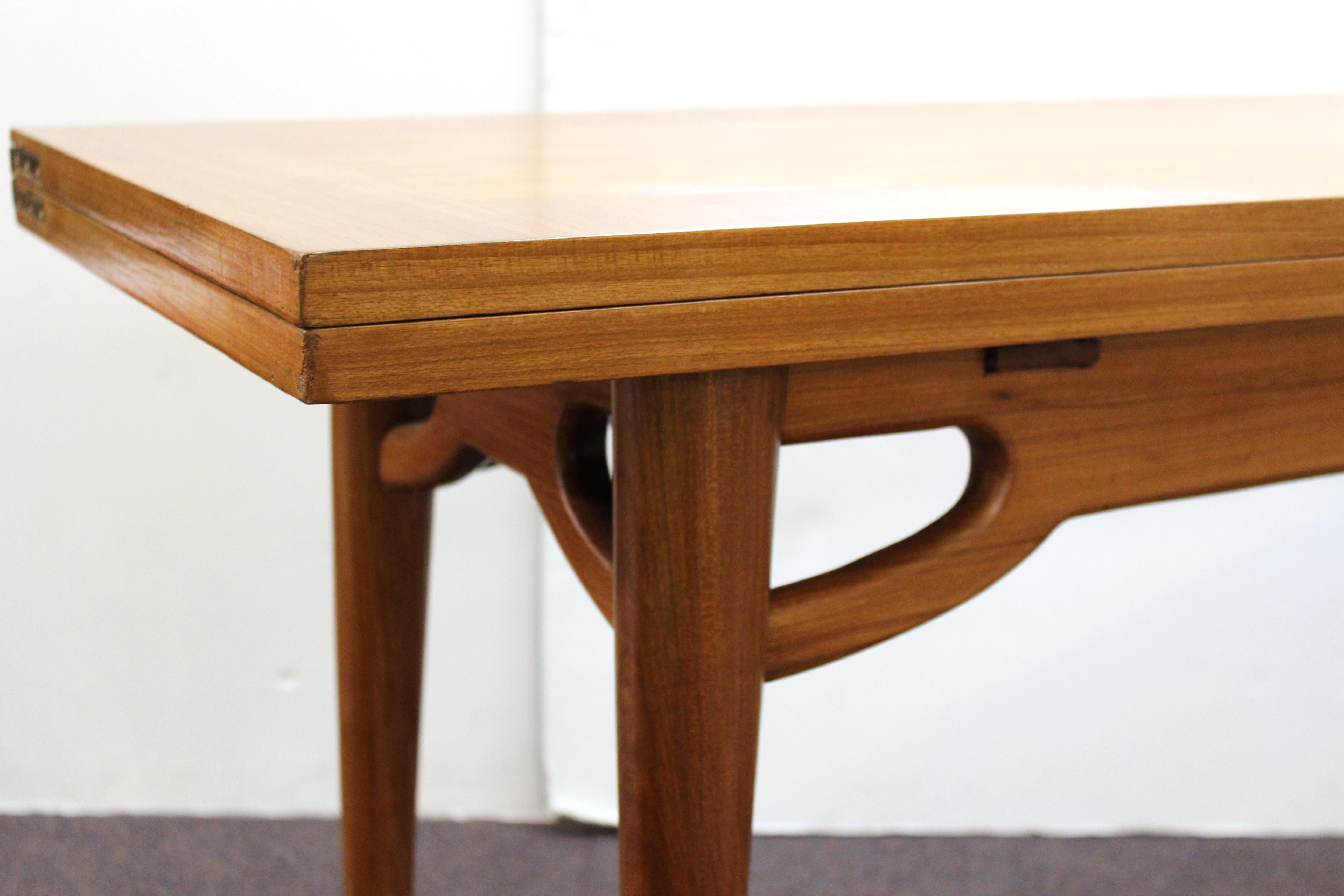 Mid-Century Modern Flip-Top Table Attributed to Edward Wormley 1