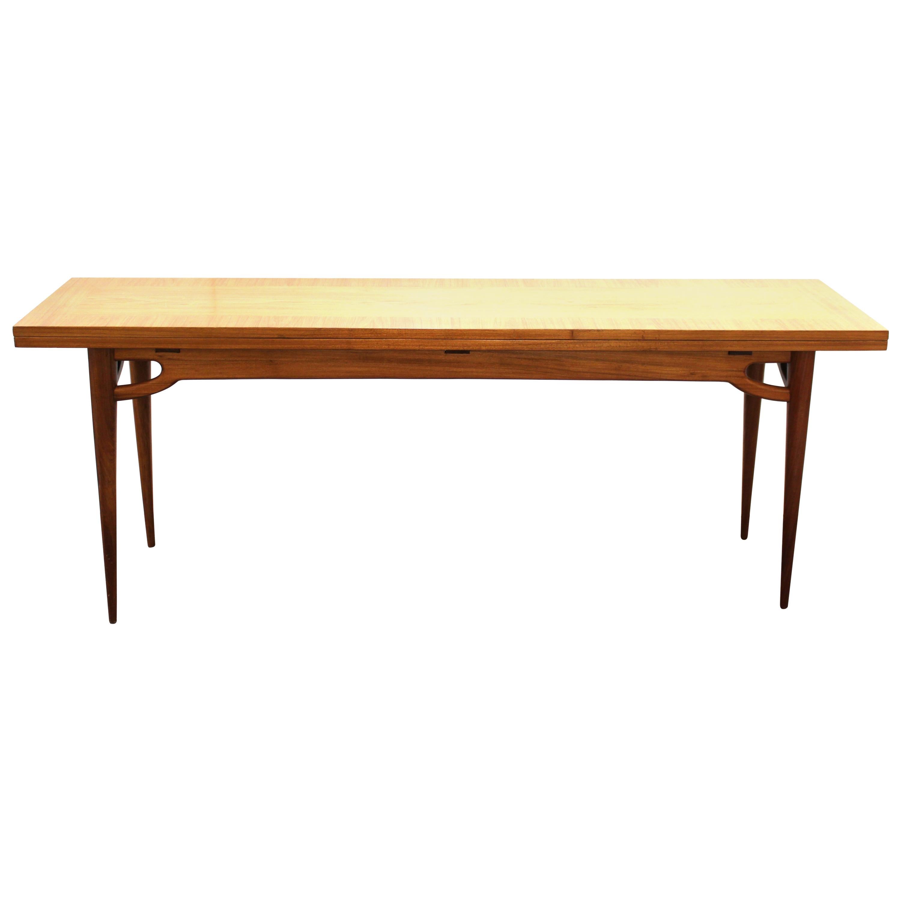 Mid-Century Modern Flip-Top Table Attributed to Edward Wormley