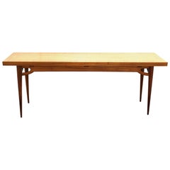 Vintage Mid-Century Modern Flip-Top Table Attributed to Edward Wormley