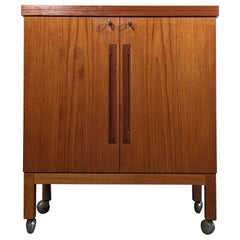 Moderner Fliptop-Barwagen aus der Mitte des Jahrhunderts von Torbjorn Afdal für Bruksbo, ca. 1960er Jahre