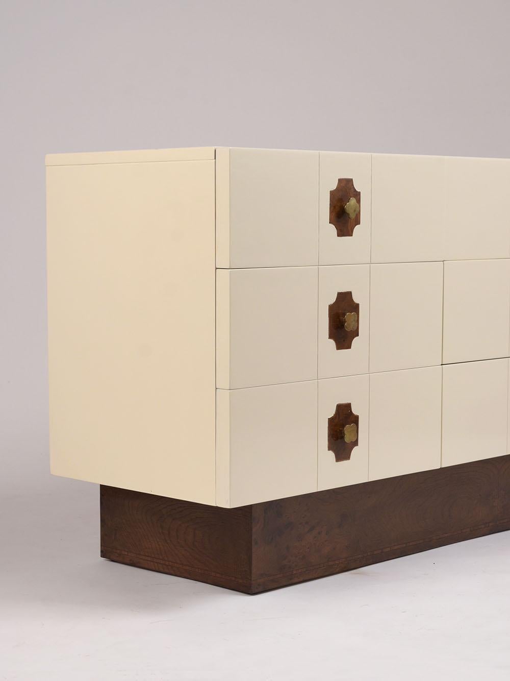 Mid-20th Century  Mid-Century Modern Nine Drawer Dresser