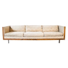 Mid-Century Modern Floating Cased Rosewood Sofa