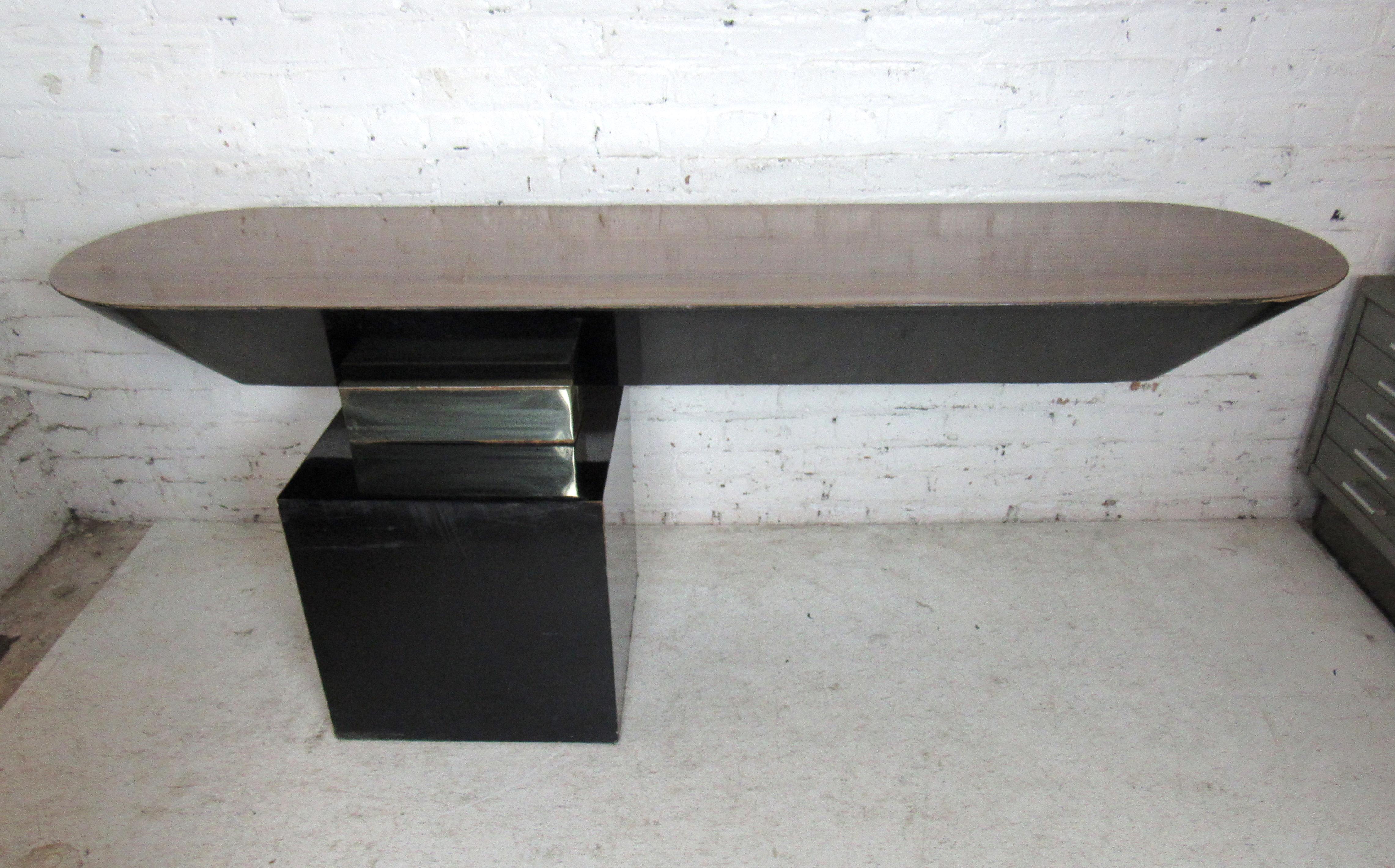 Mid-Century Modern Floating Desk 10