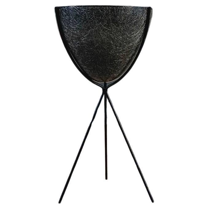 Mid-Century Modern Floating Fiberglass Tripod Planter by Kimball Corp For Sale