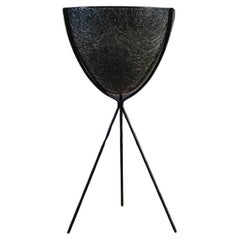 Antique Mid-Century Modern Floating Fiberglass Tripod Planter by Kimball Corp