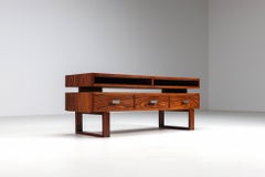 Mid-Century modern floating media console in rosewood Denmark 1960