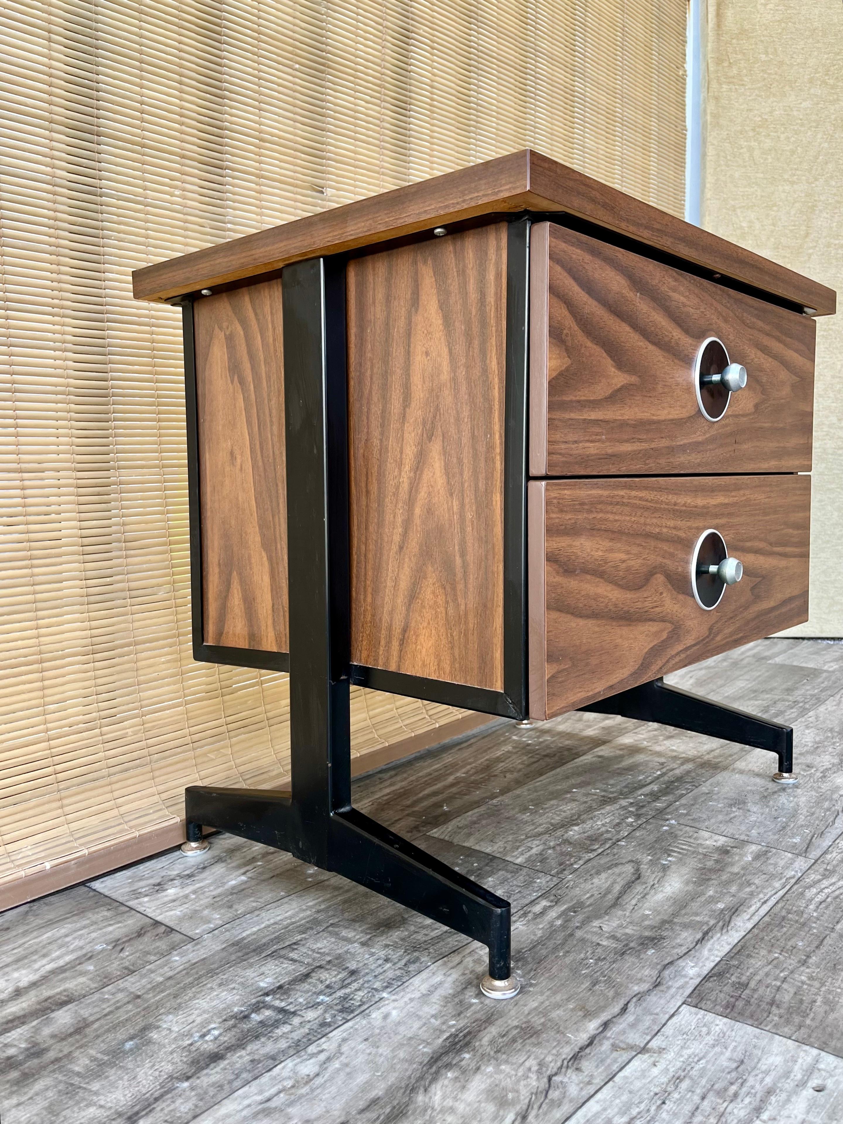 Laminated Mid-Century Modern Floating Nightstand. Circa 1970s For Sale