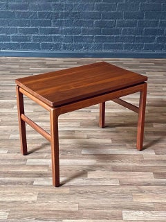 Newly Refinished - Mid-Century Modern Floating Top Side Table
