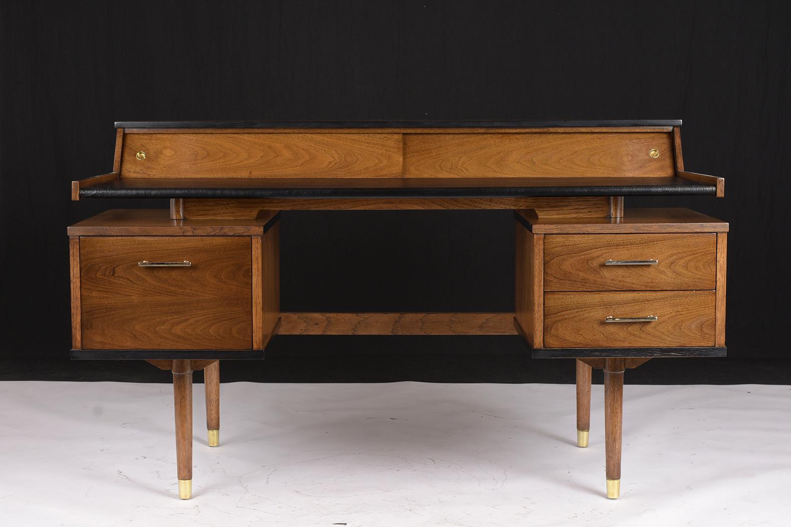 American Restored Mid-Century Modern Desk by John Van Koert for Drexel