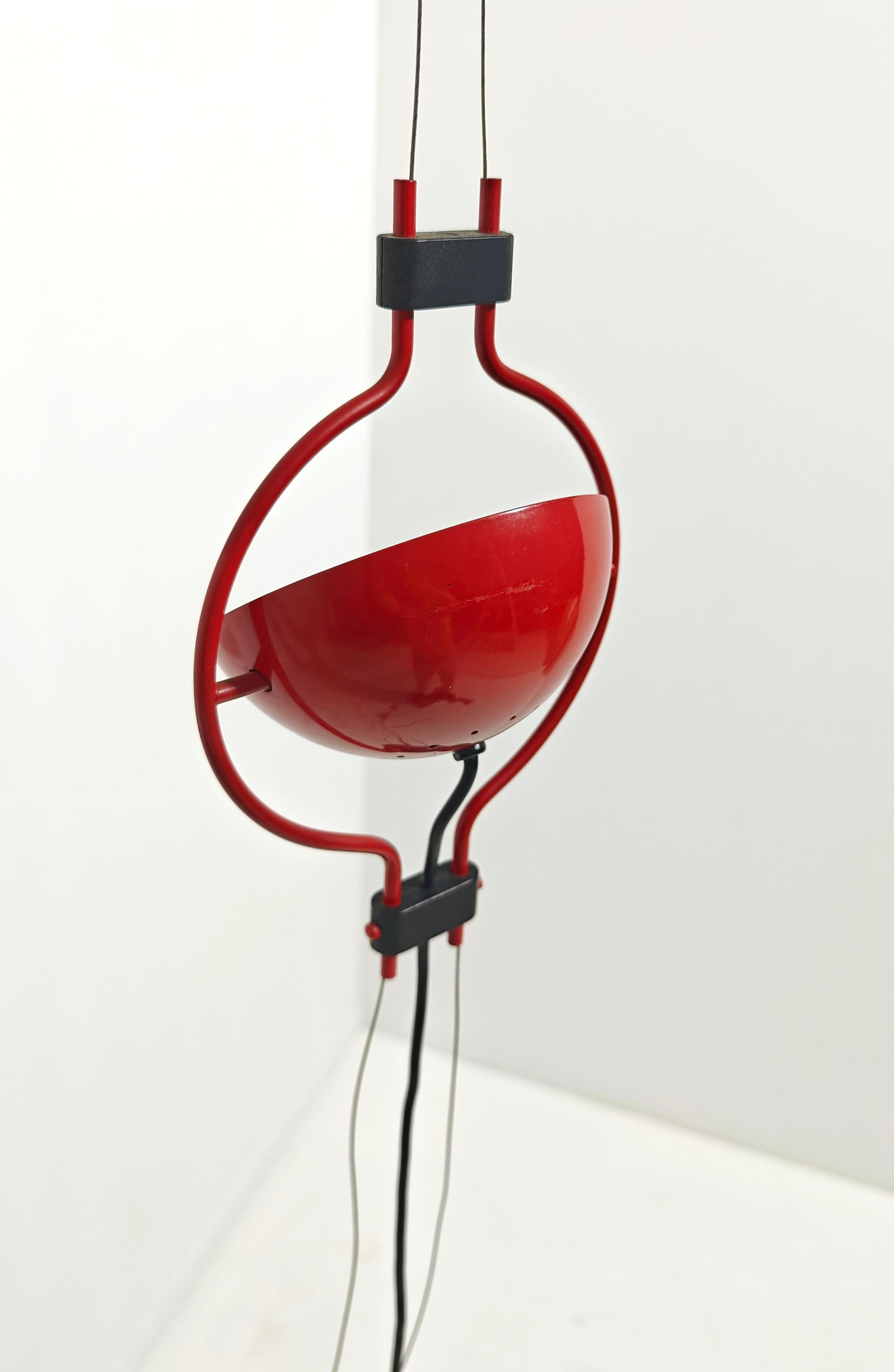 Italian Mid-Century Modern Floor Lamp Aluminum Steel Barbieri & Marianelli Italy 80s For Sale