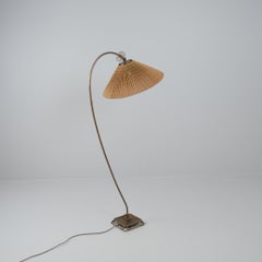 Mid-Century Modern Floor Lamp Attr. to Gunnel Nyman, 60588/40080 by Idman, 1940s