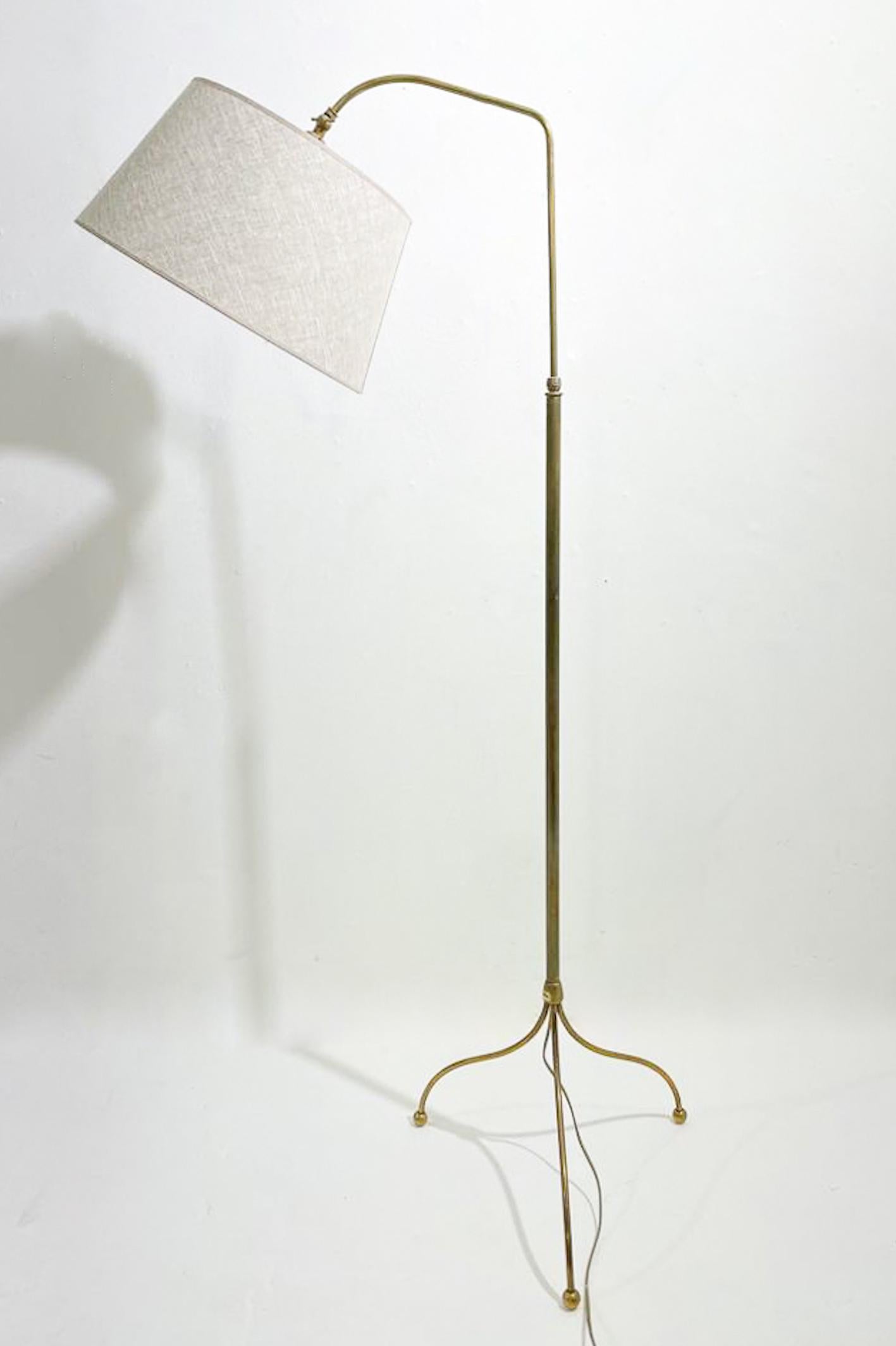 Mid-20th Century Mid-Century Modern Floor Lamp Brass, Italy, 1960s For Sale