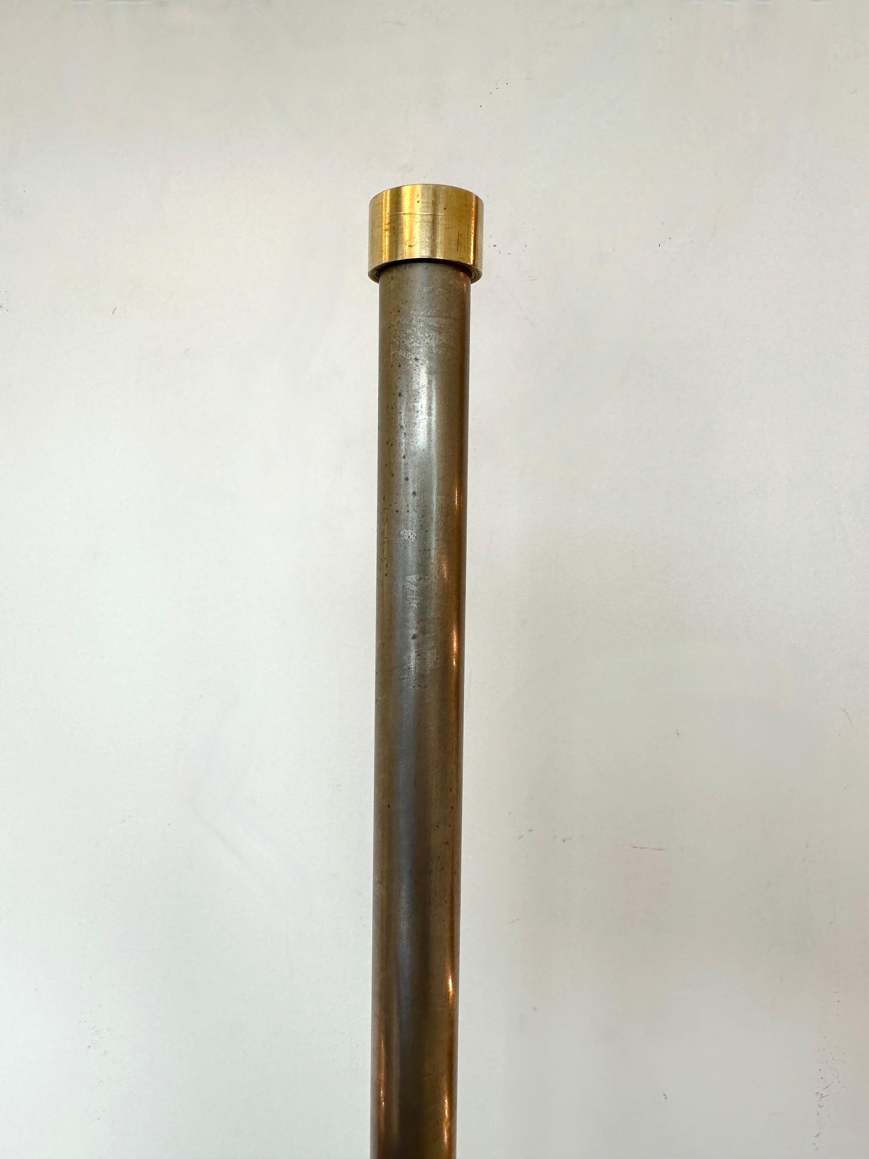 Mid-Century Modern Floor Lamp Brass Lacquered Metal by Lumi, Italy, 1950s For Sale 8