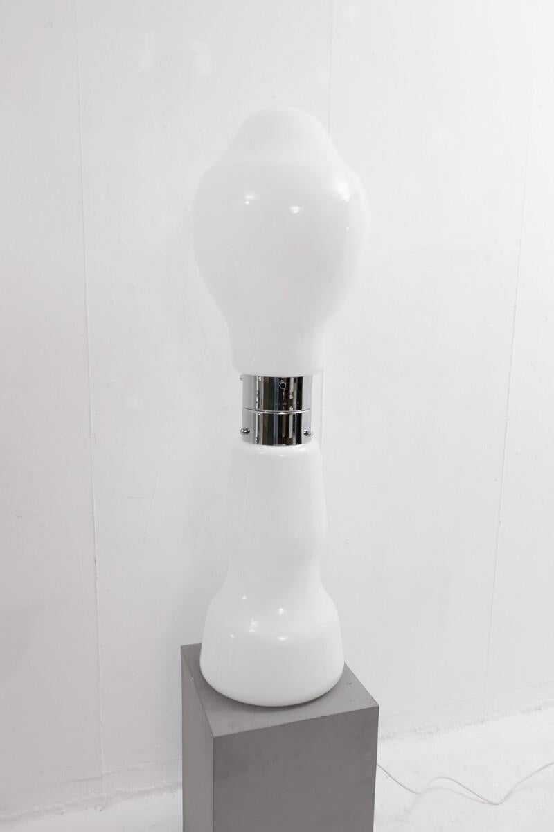 Murano Glass Mid-Century Modern Floor Lamp Brillio by Carlo Nason for Mazzega, Italy 1970s For Sale