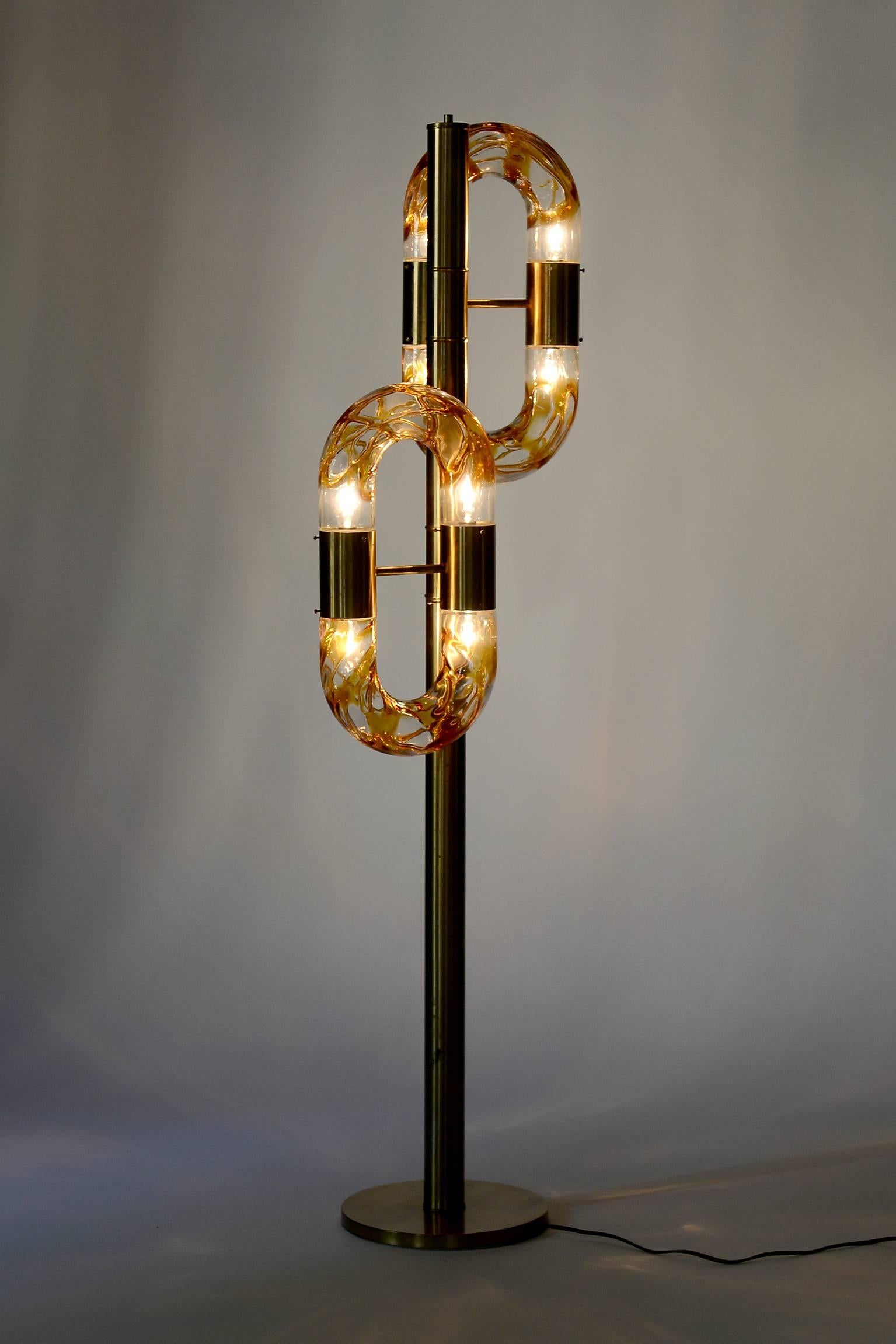 Mid-Century Modern Floor Lamp by Aldo Nason for Mazzega 4