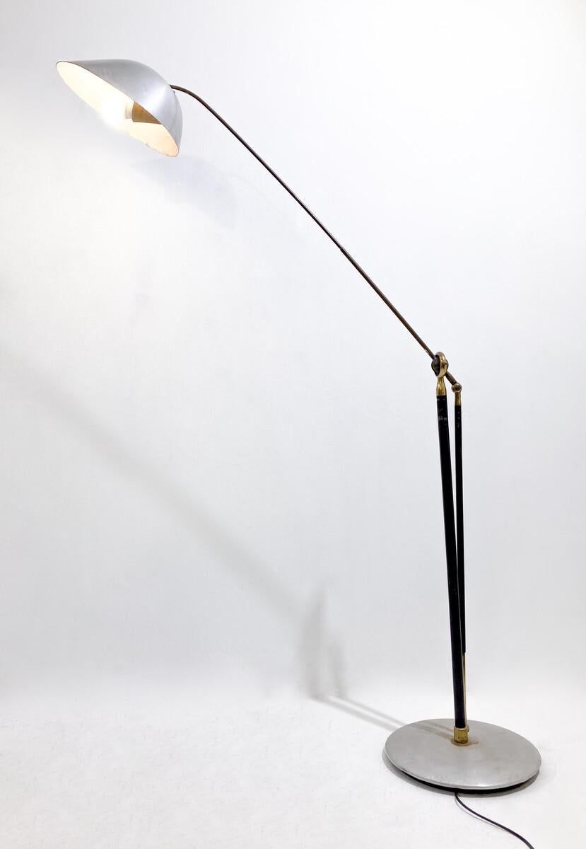 Mid-Century Modern Floor Lamp by Angelo Lelli, 1950s For Sale 2