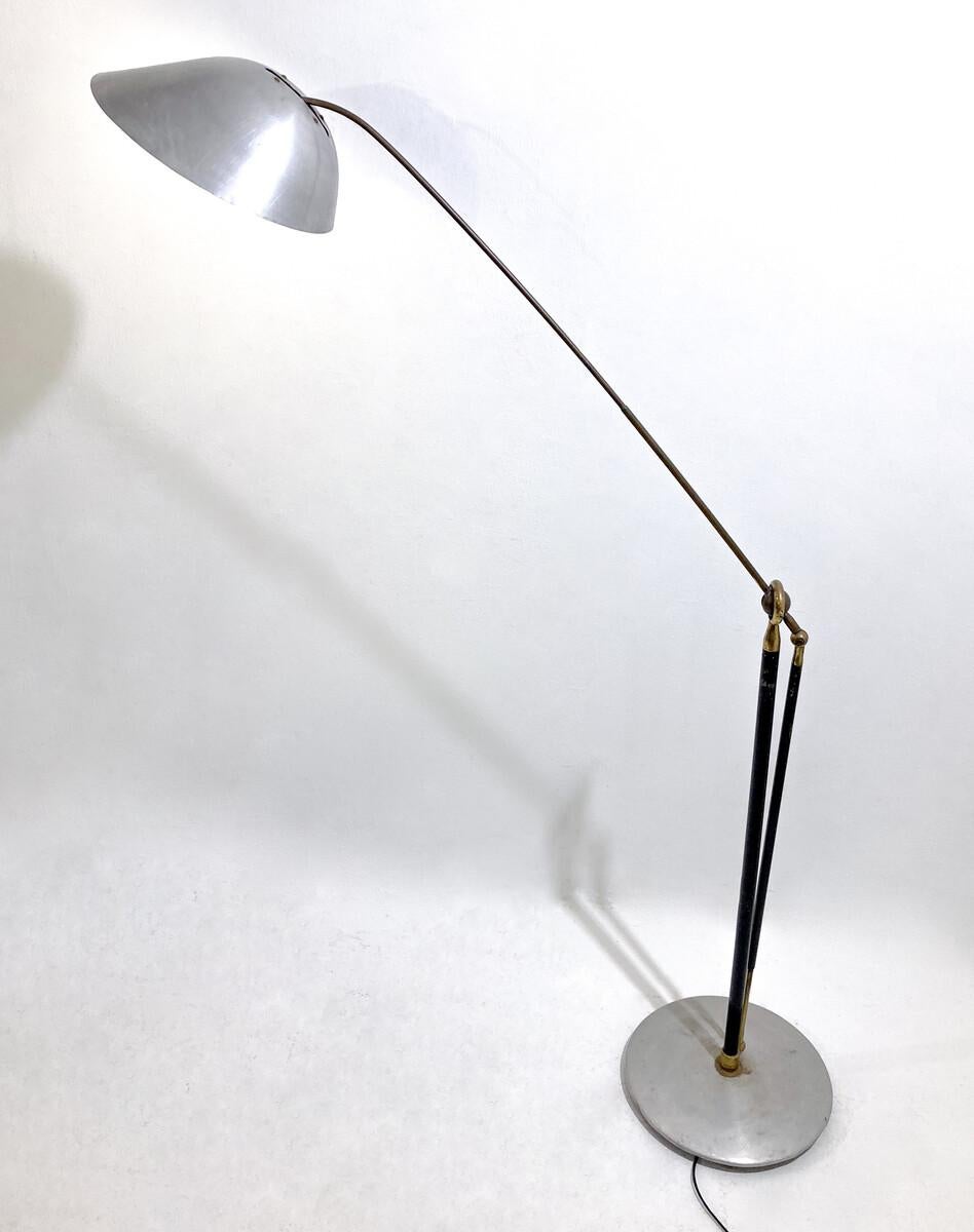 Mid-Century Modern Floor Lamp by Angelo Lelli, 1950s For Sale 3
