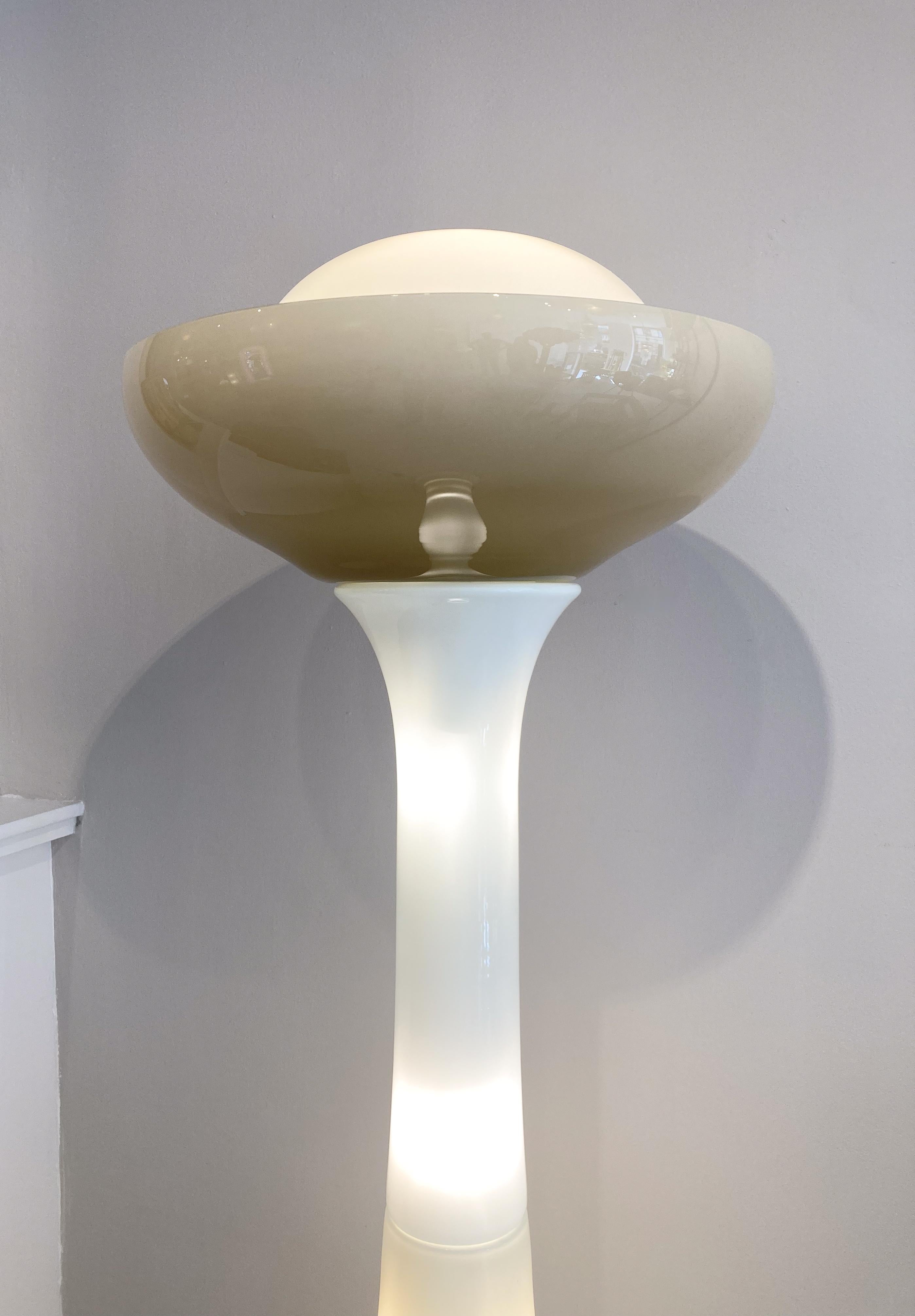 Glass Mid-Century Modern Floor Lamp by Carlo Nason for Selenova, Italy 1960s For Sale