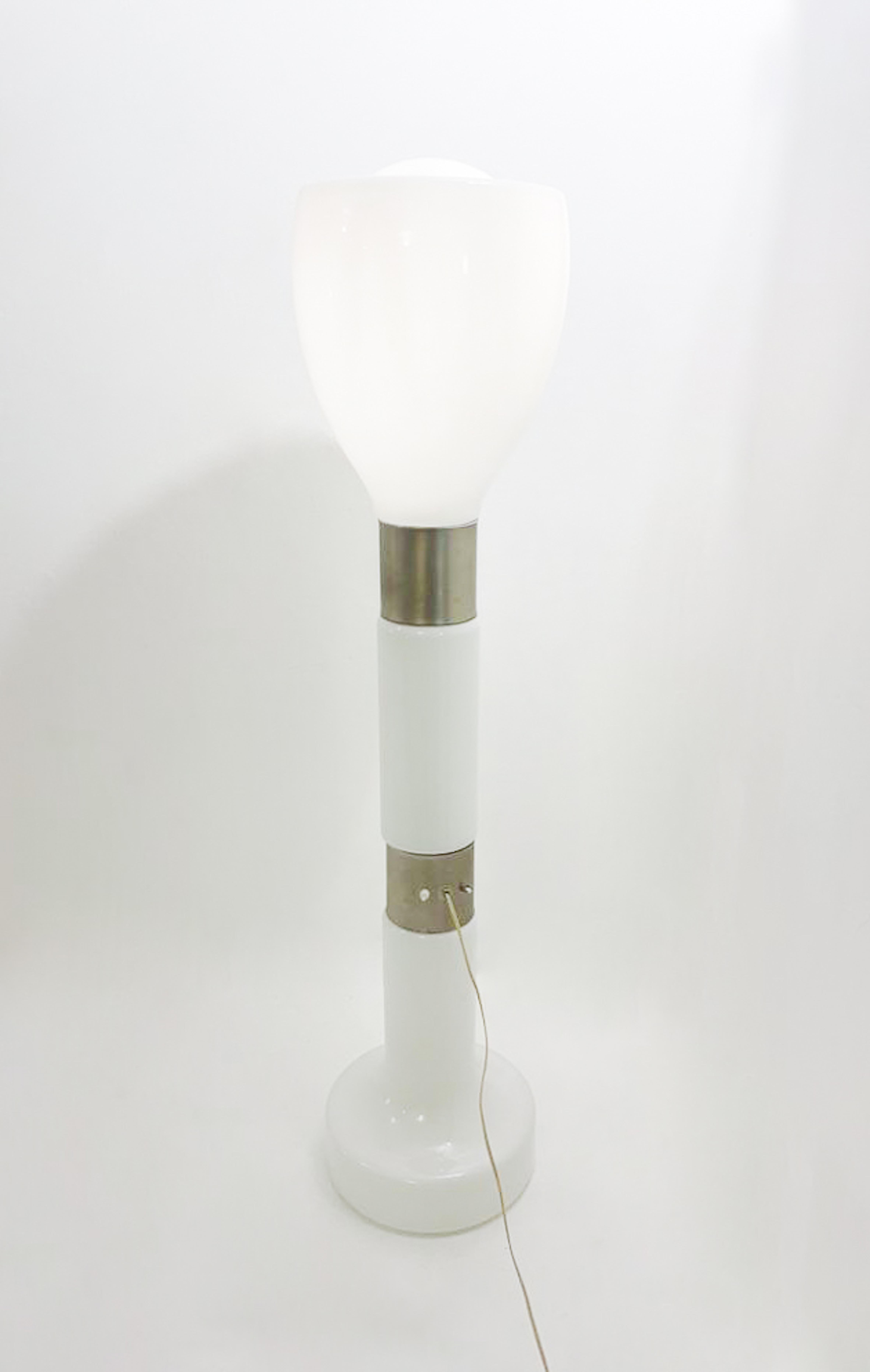 Glass Mid-Century Modern Floor Lamp by Carlo Nason, Italy, 1960s For Sale