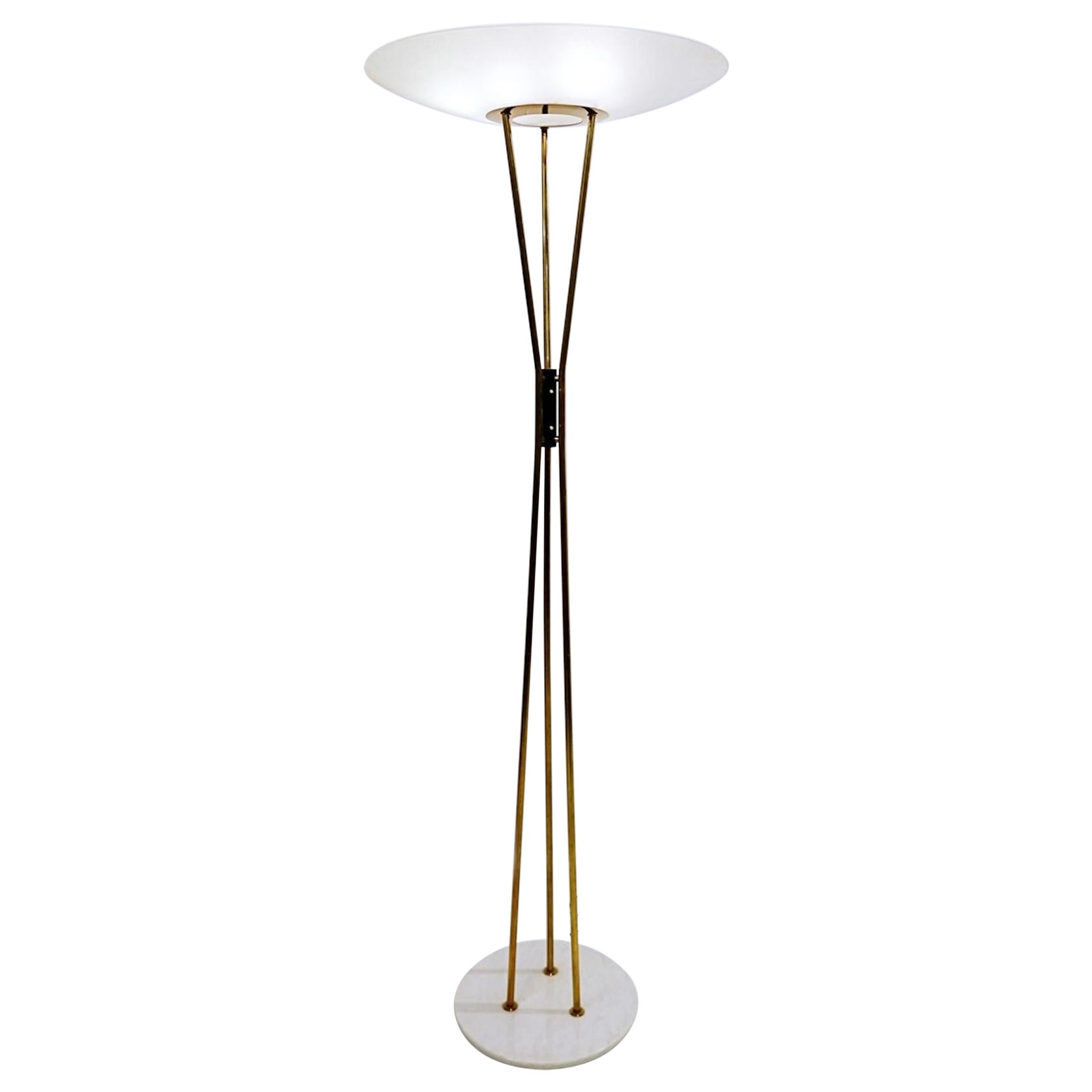 Mid-Century Modern Floor Lamp by Gaetano sciolari for Stilnovo, Italy 1950s