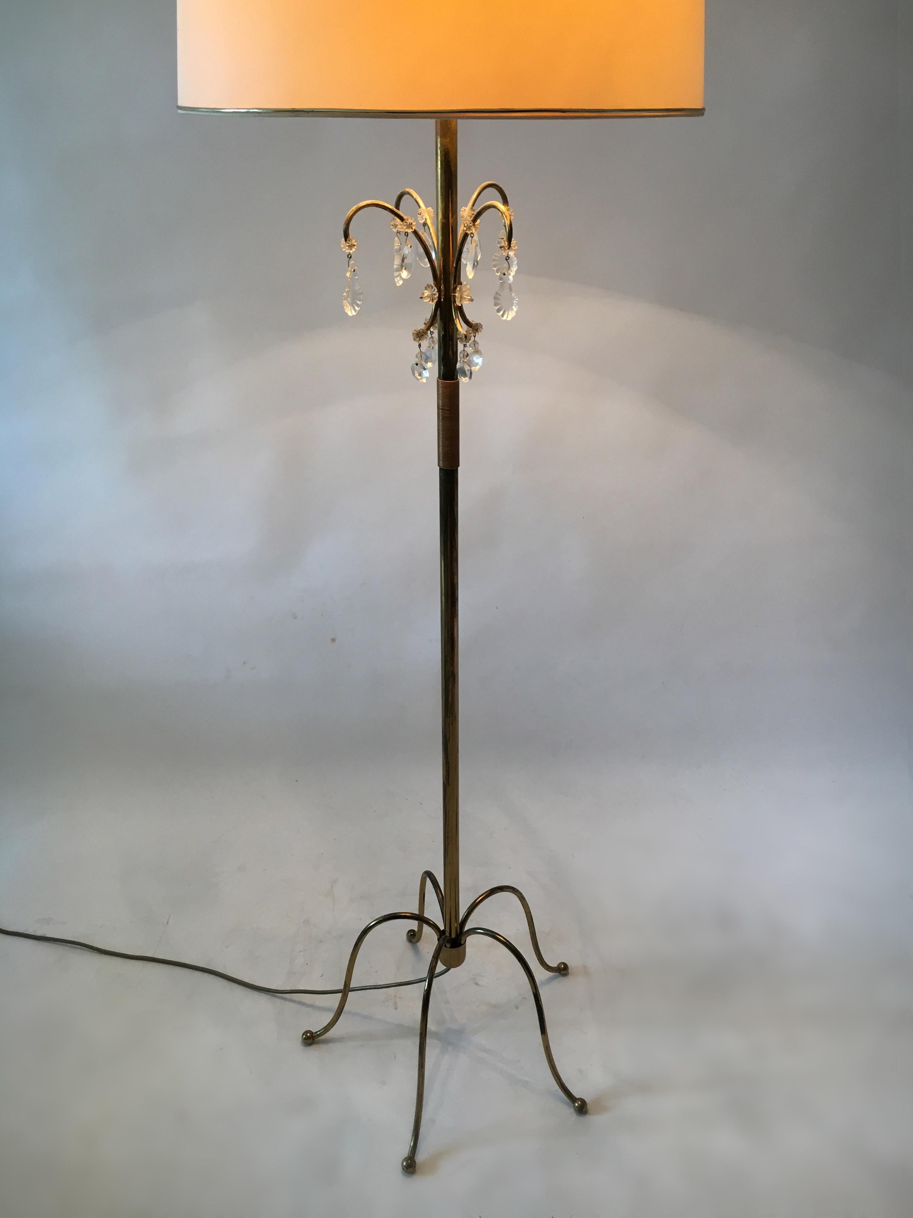 Mid-Century Modern Floor Lamp by J. L. Lobmeyr Model 'Walzer', Austria, 1950s For Sale 4