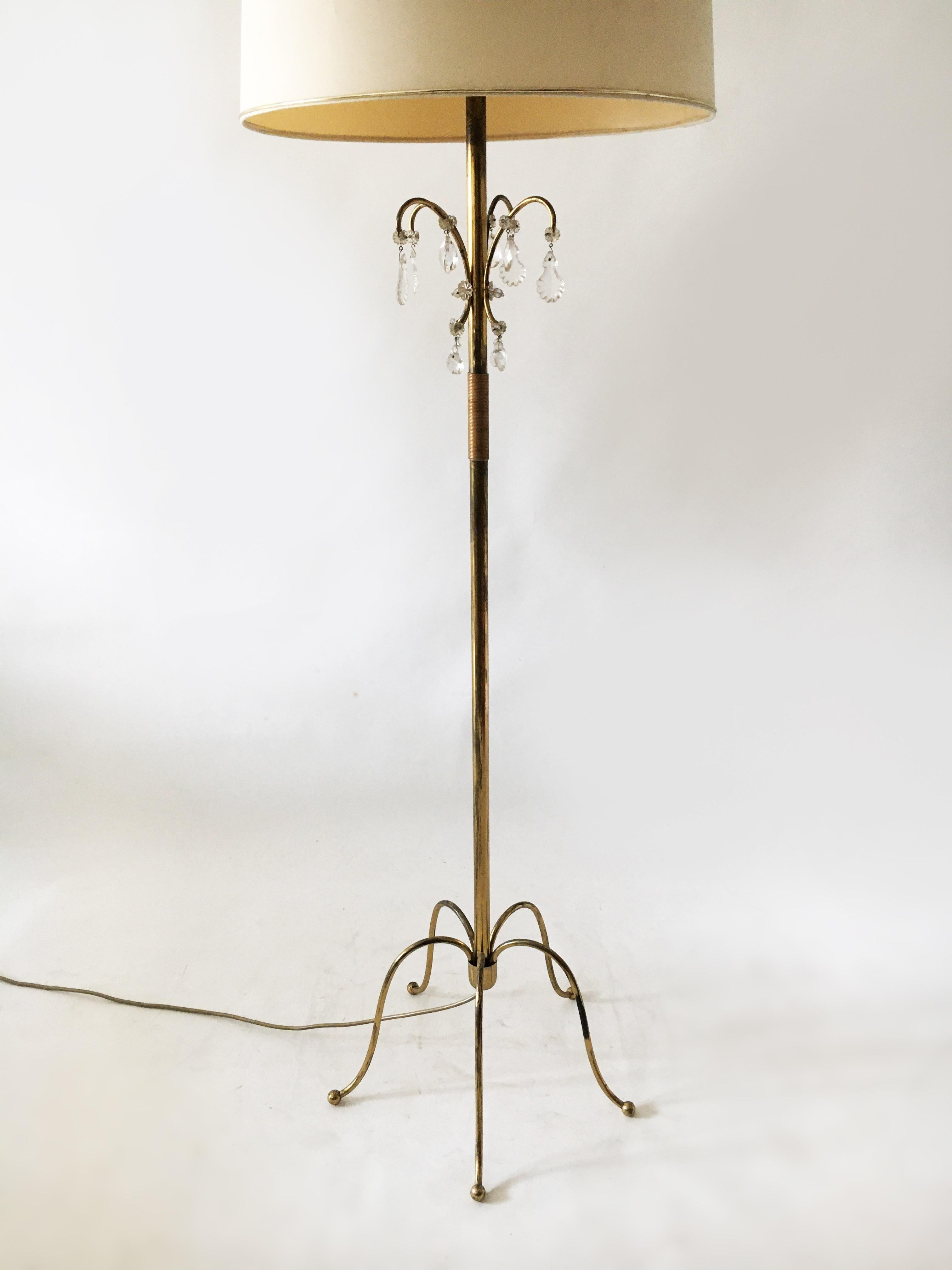 Mid-Century Modern Floor Lamp by J. L. Lobmeyr Model 'Walzer', Austria, 1950s For Sale 2