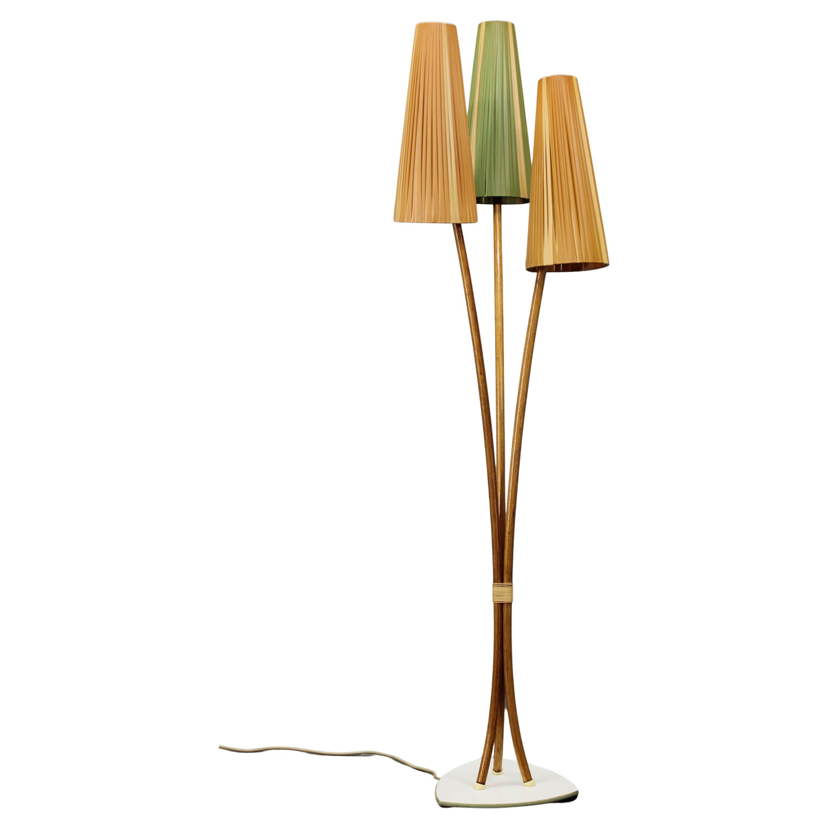 Mid-Century Modern Floor Lamp by PGH Leuchtenbau, East Germany, 1960s For Sale