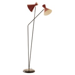 Lampada da terra moderna di metà secolo di artista sconosciuto, anni '60