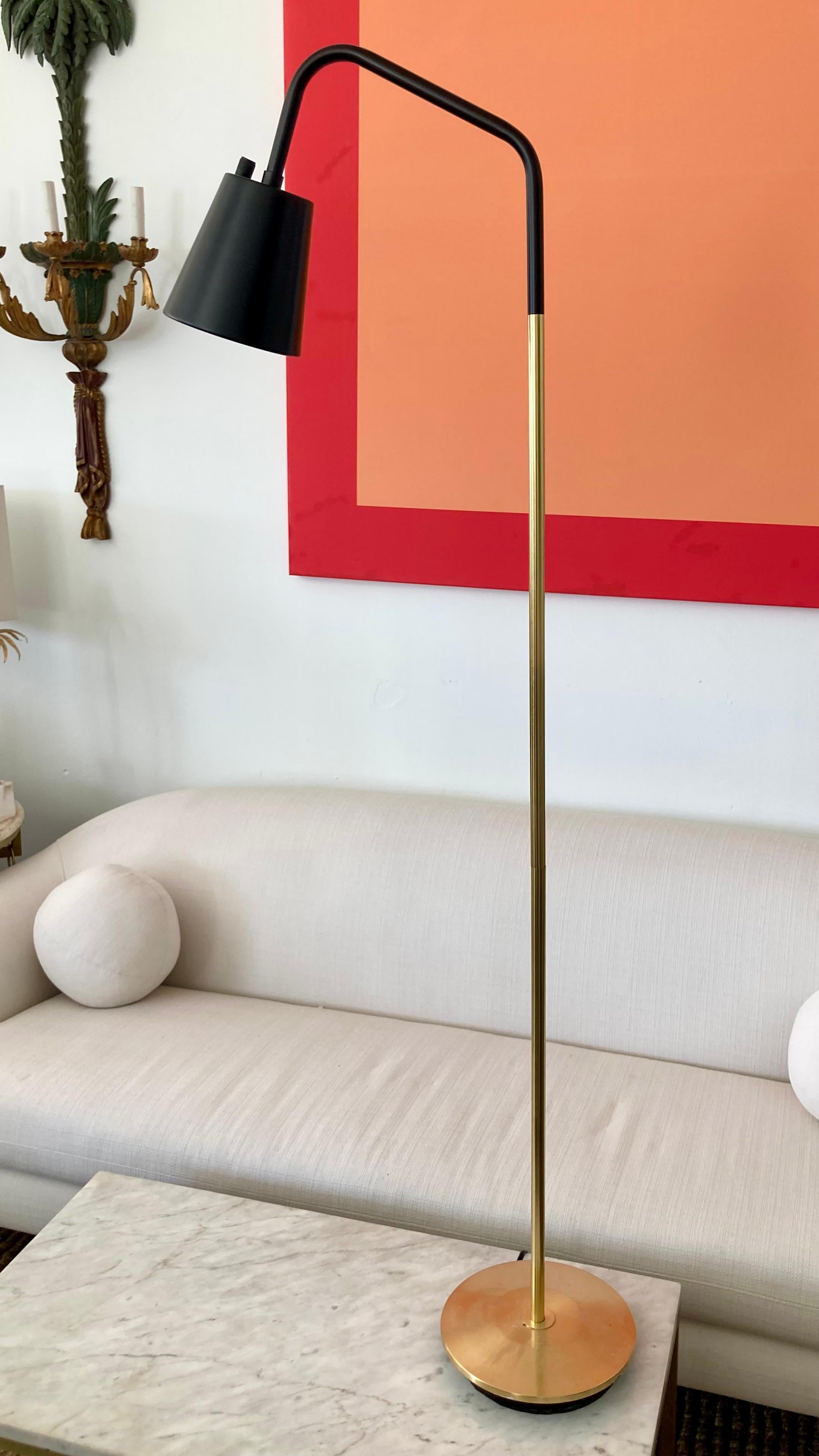 Late 20th Century Mid-Century Modern Floor Lamp in the Style of Jacques Adnet