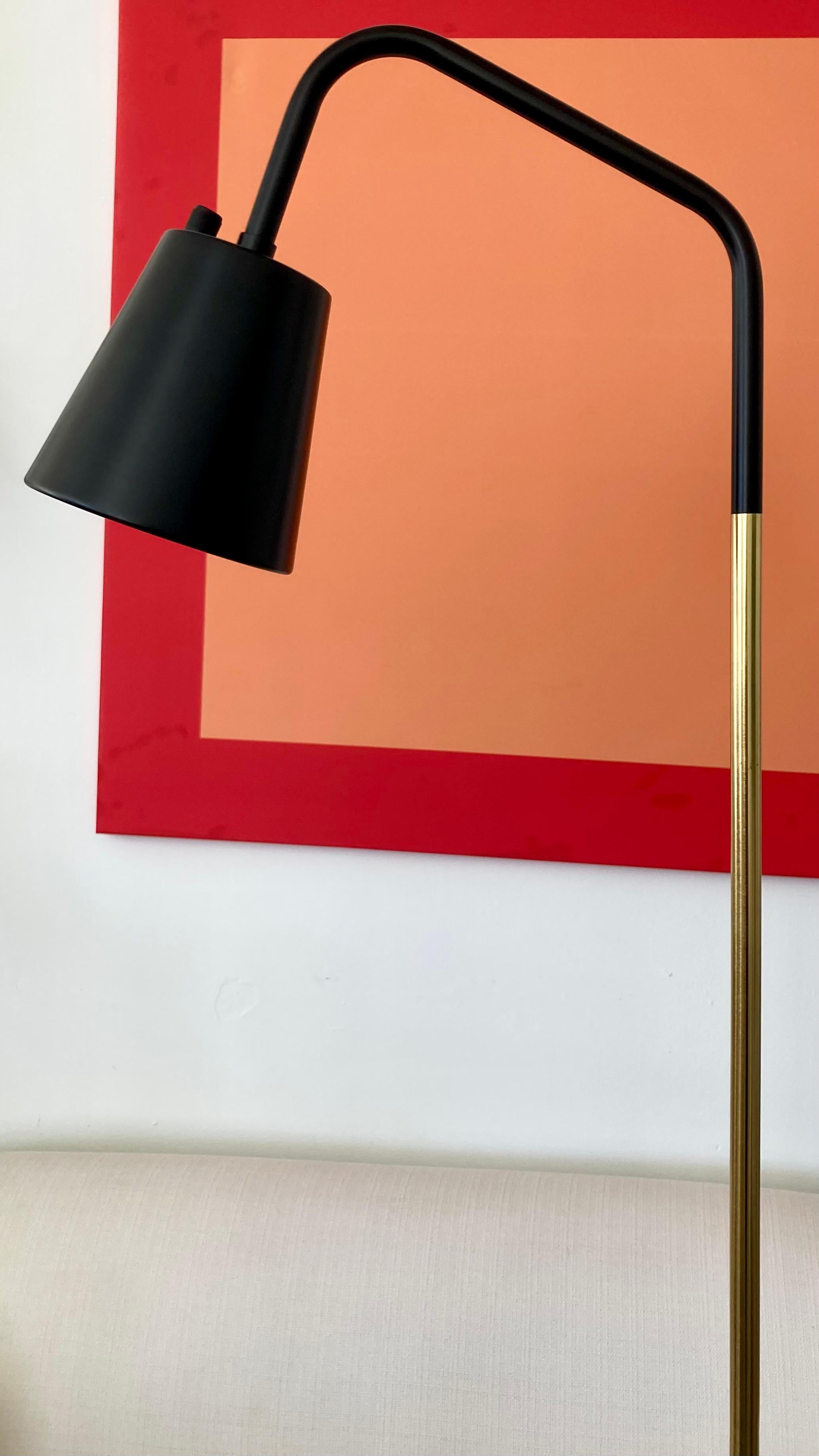 Mid-Century Modern Floor Lamp in the Style of Jacques Adnet 2