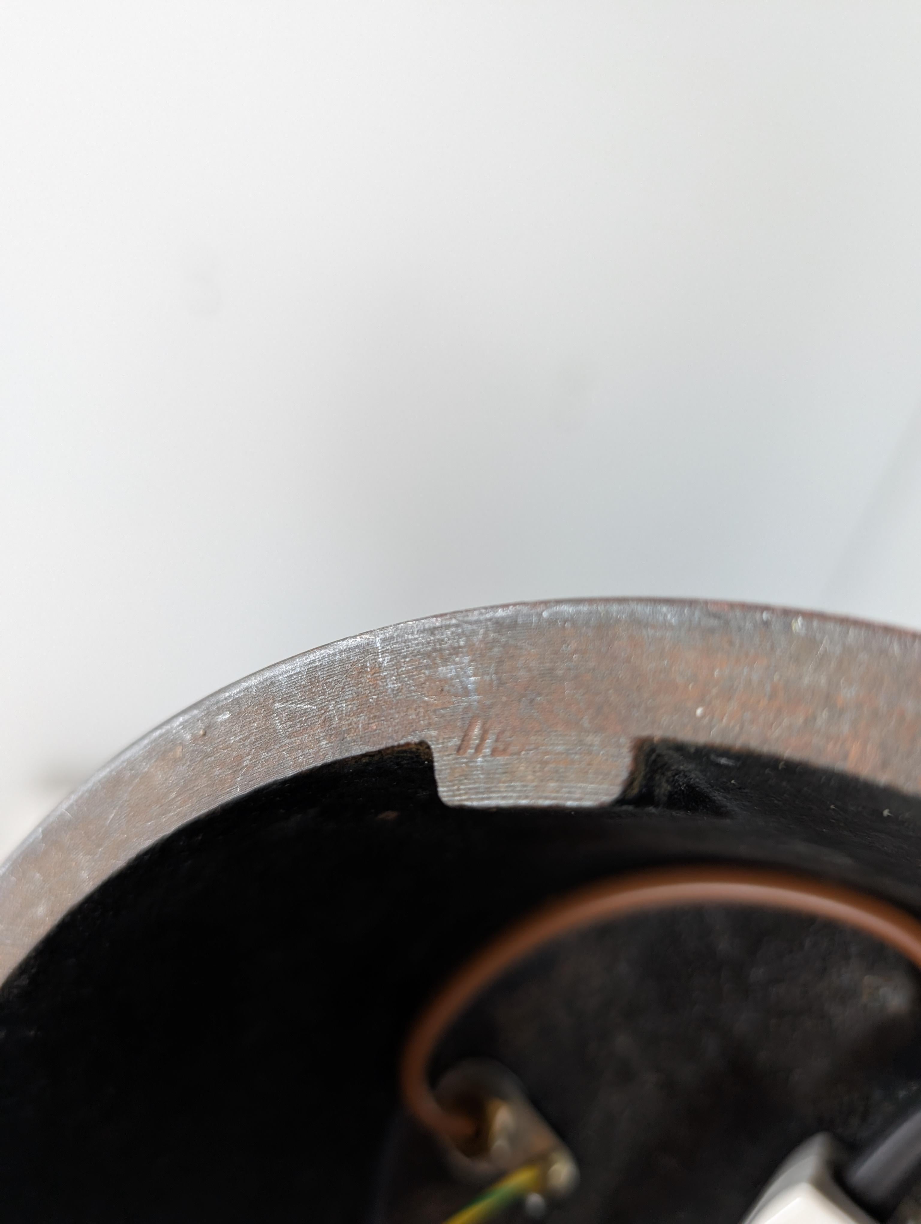 Mid-Century Modern Floor Lamp Model No. EN 40 with Rattan Shades, Itsu 1960s in vendita 6