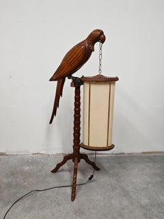 Mid Century Modern Floor Lamp "Parrot" attr. to Aldo Tura, Italy 1950s